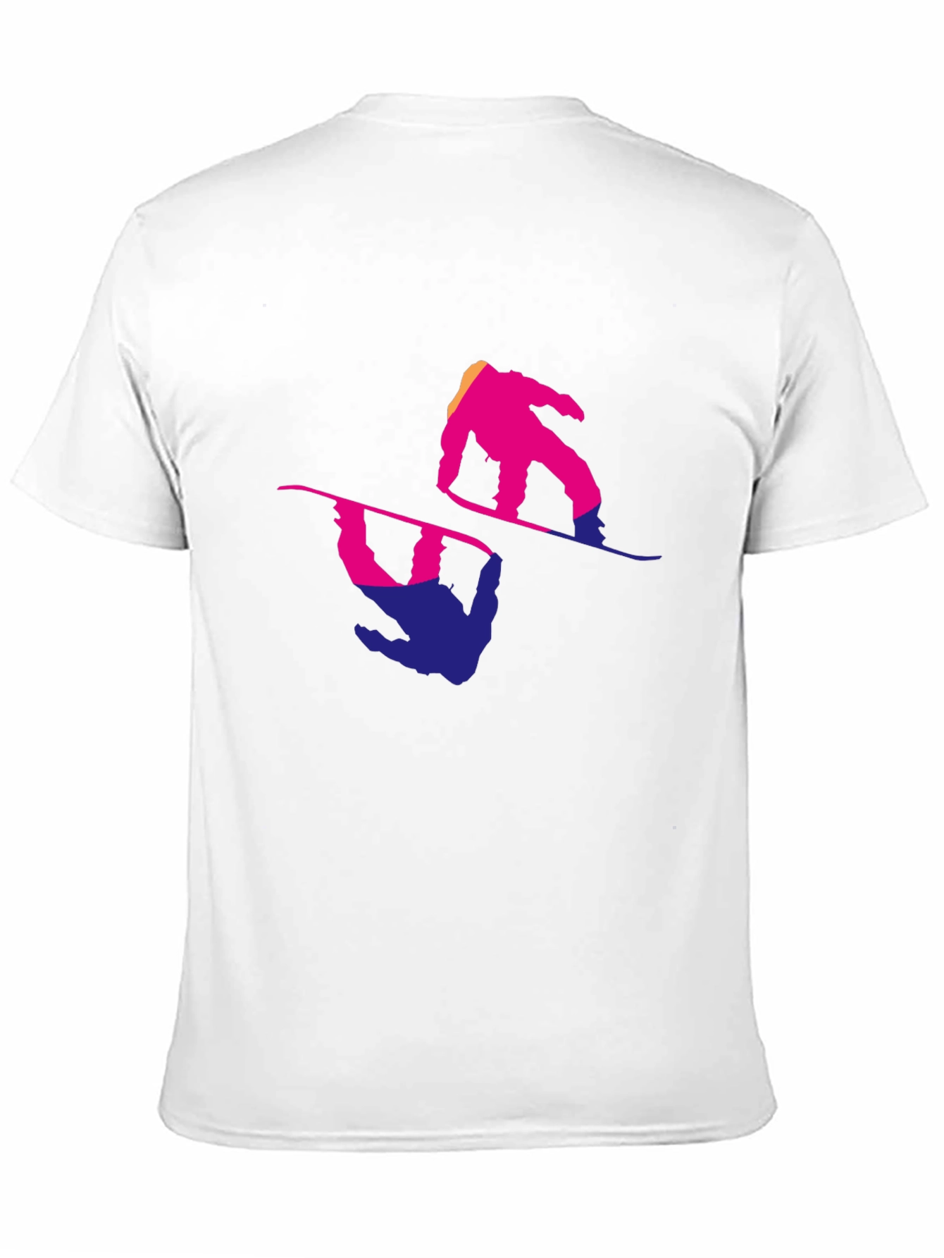 Snowboarder Graphic Tee - Cool Reflective Design