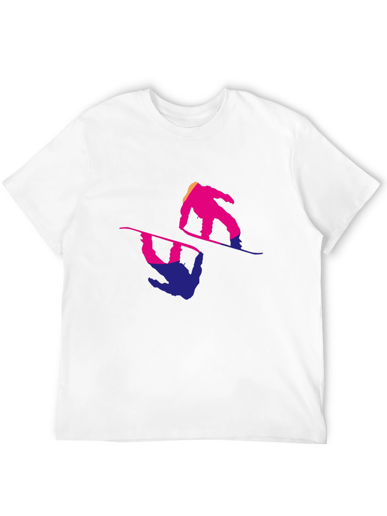Snowboarder Graphic Tee - Cool Reflective Design