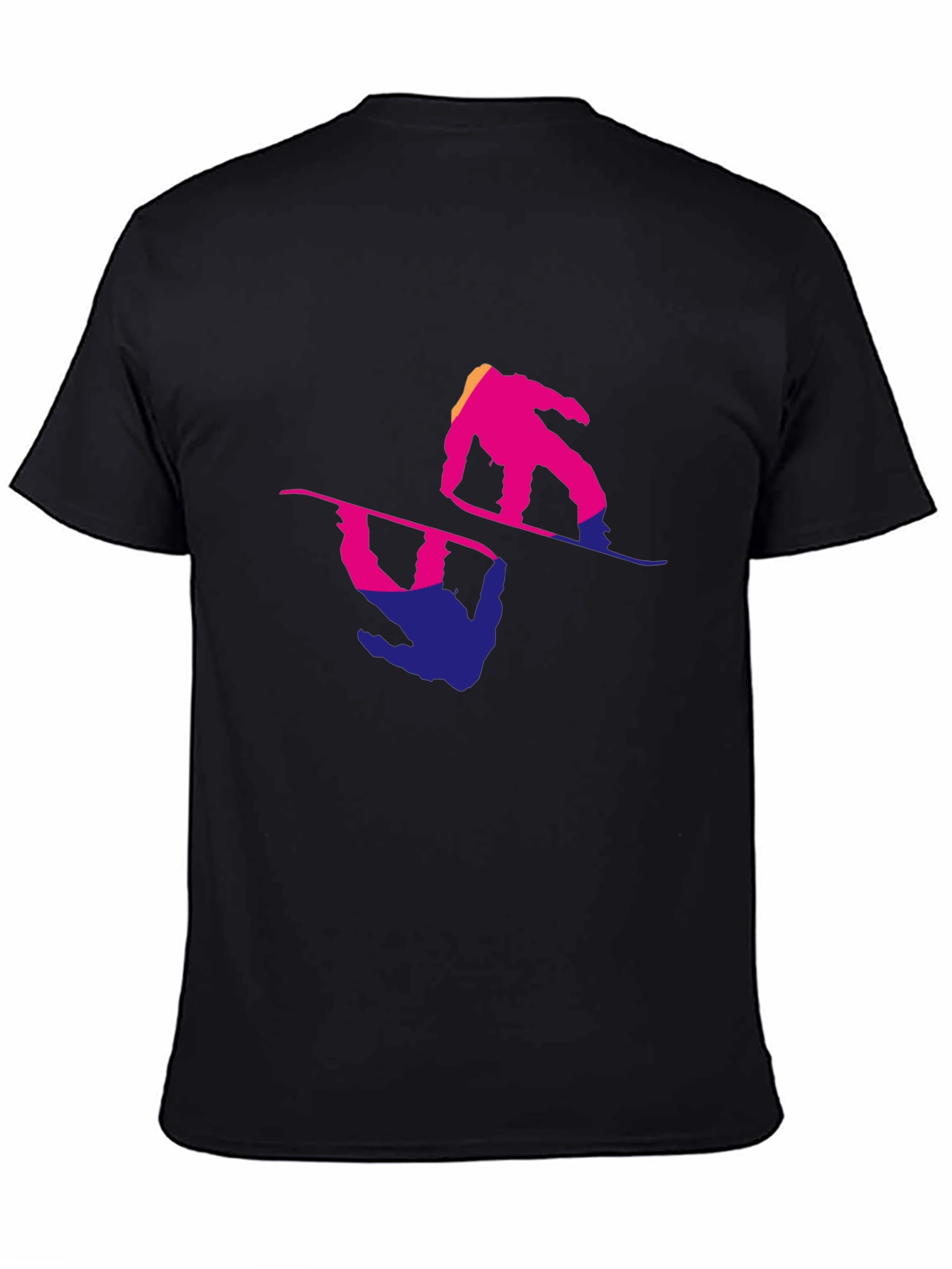 Snowboarder Graphic Tee - Cool Reflective Design