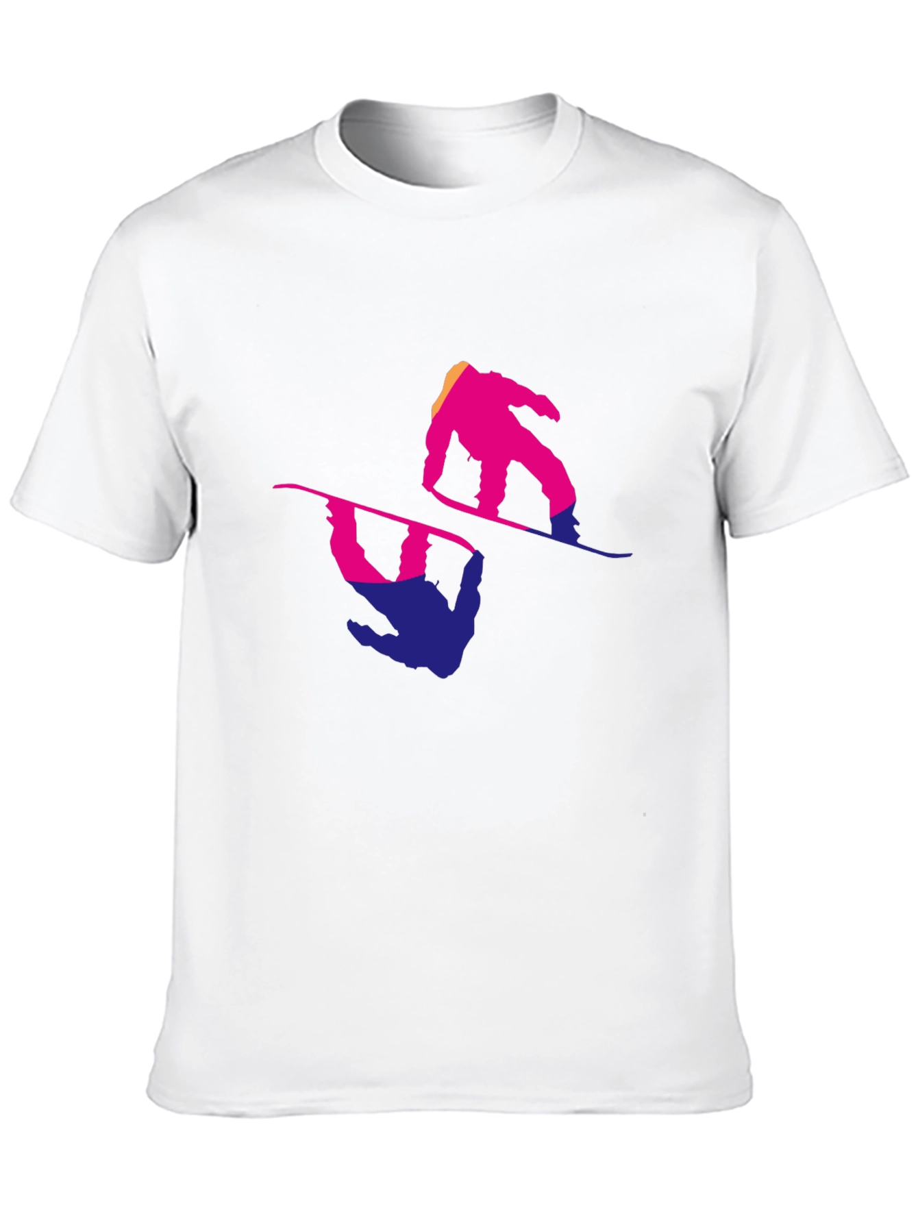 Snowboarder Graphic Tee - Cool Reflective Design