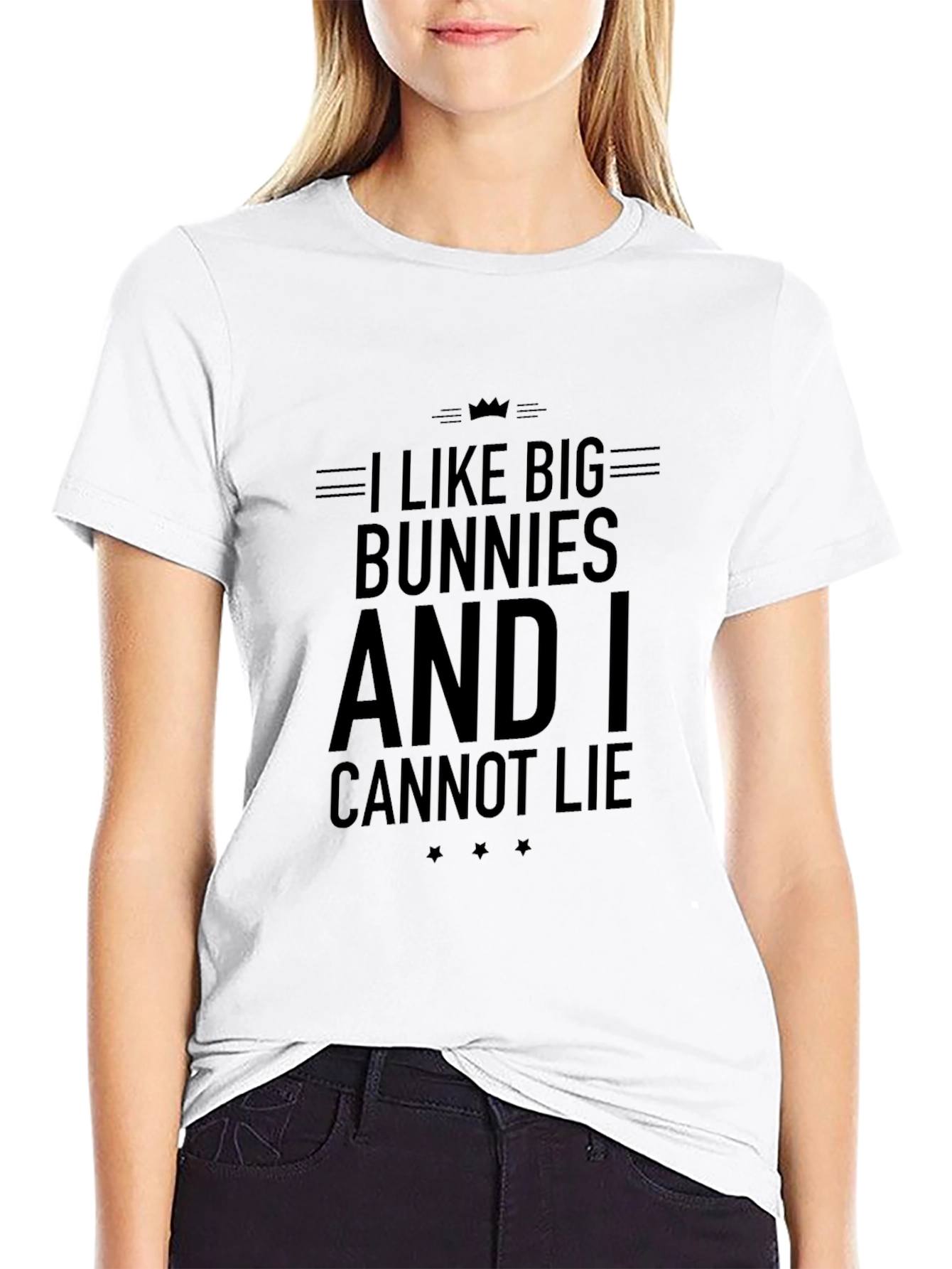 I Like Big Bunnies Funny Graphic T-Shirt