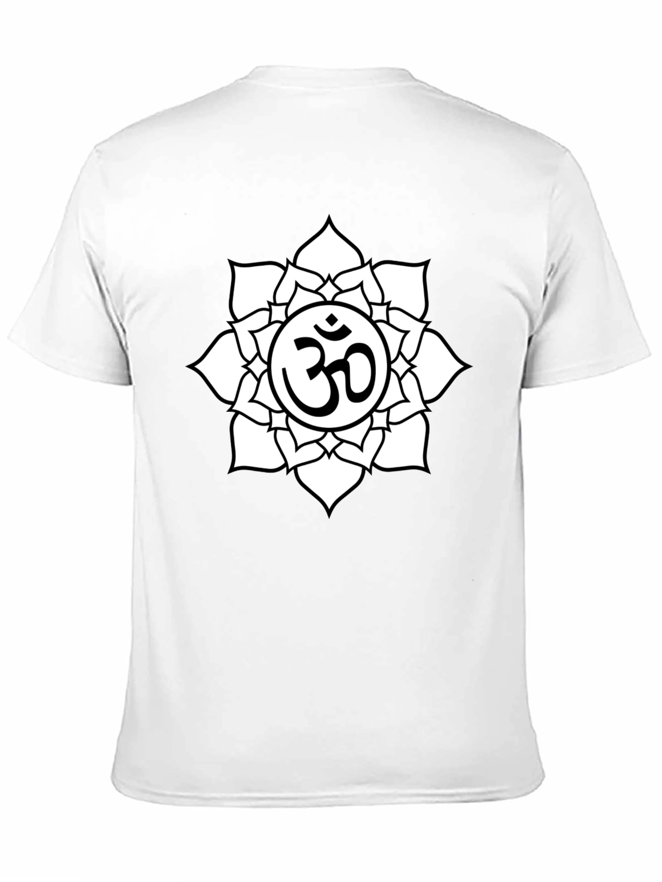 Om Symbol Lotus Flower Graphic T-Shirt