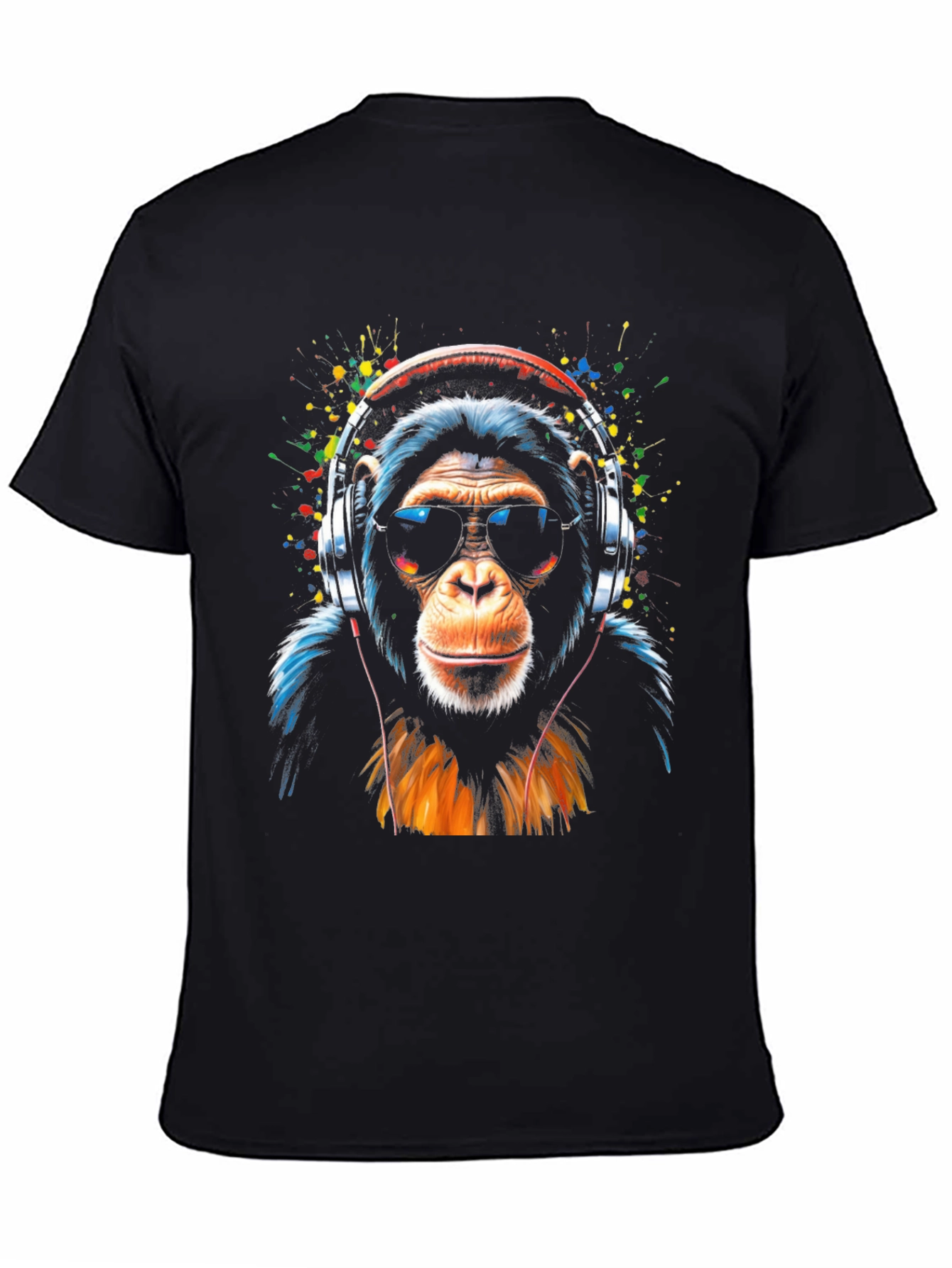 Cool Monkey Graphic Tee - Black T-Shirt