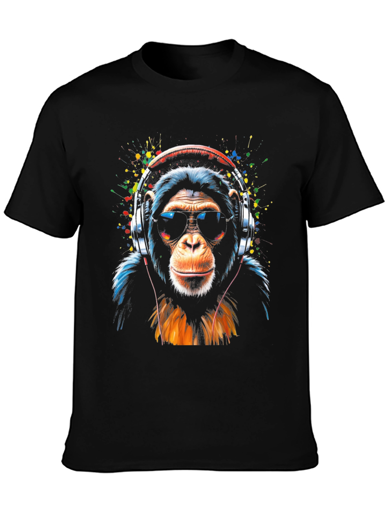 Cool Monkey Graphic Tee - Black T-Shirt