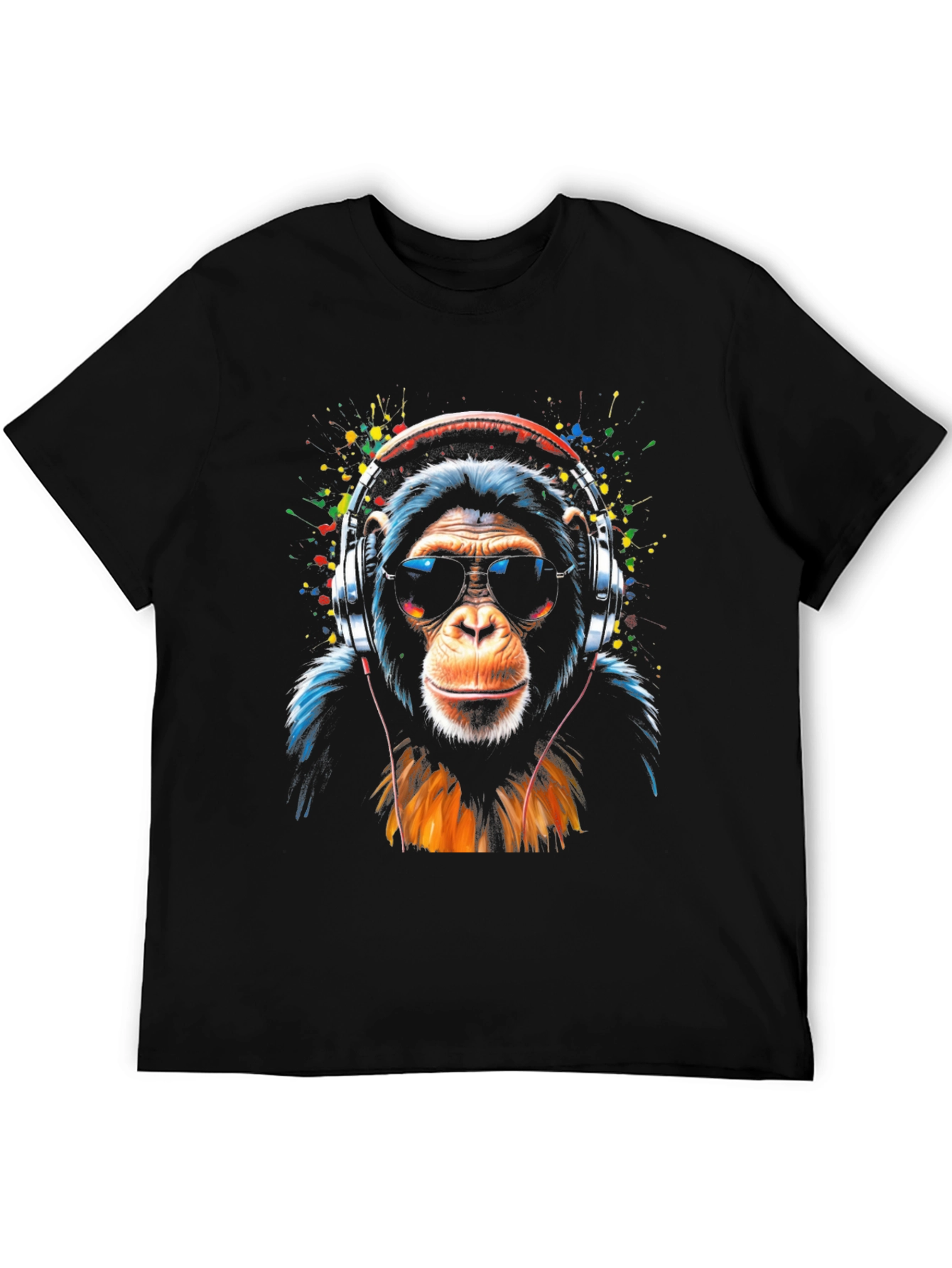Cool Monkey Graphic Tee - Black T-Shirt