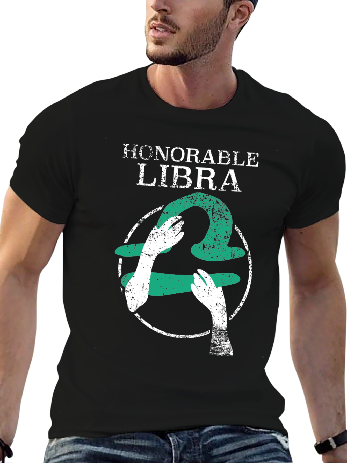 Honorable Libra Zodiac Graphic T-Shirt