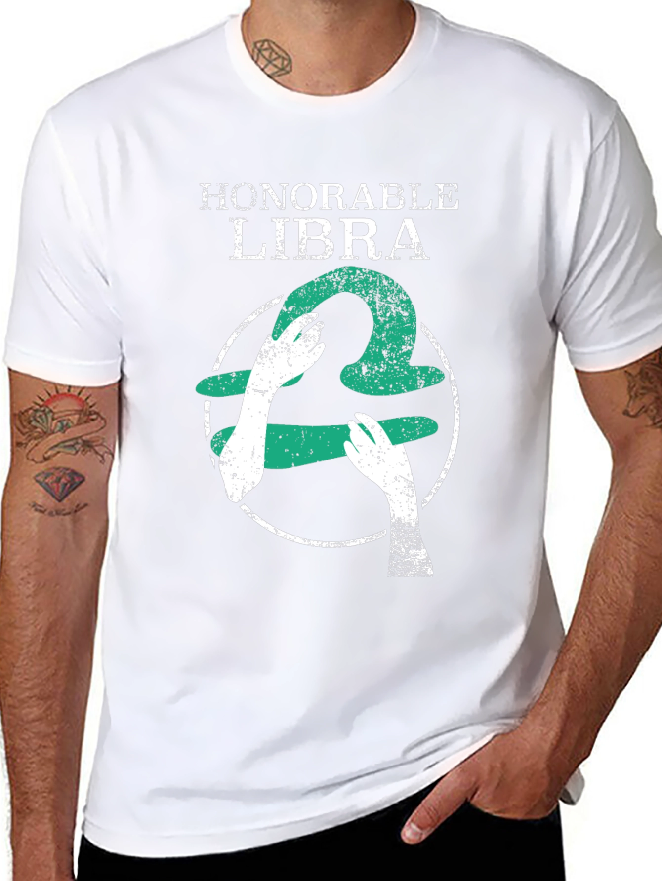 Honorable Libra Zodiac Graphic T-Shirt