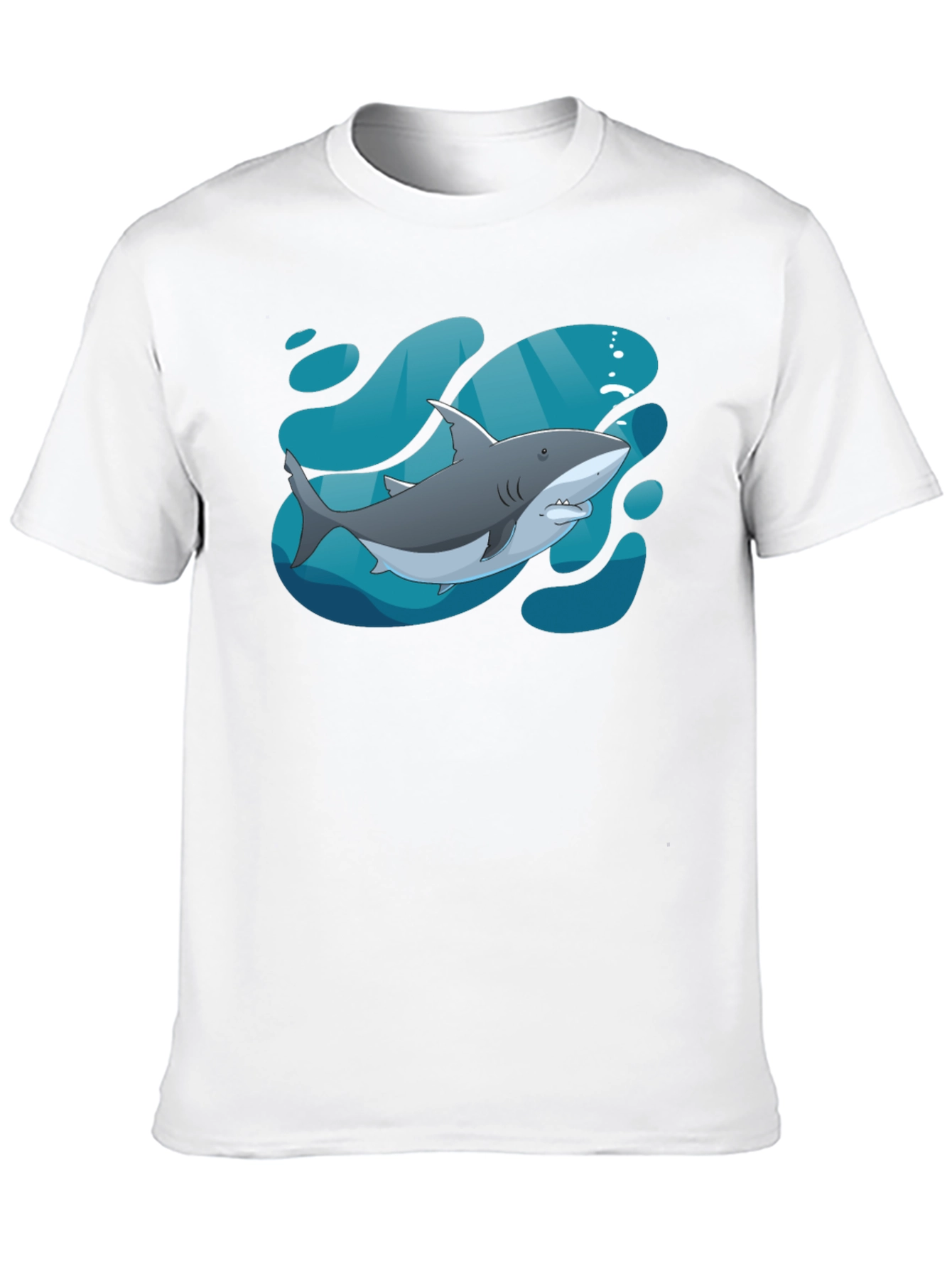 Shark Graphic Black T-Shirt - Stylish Sea Life Tee