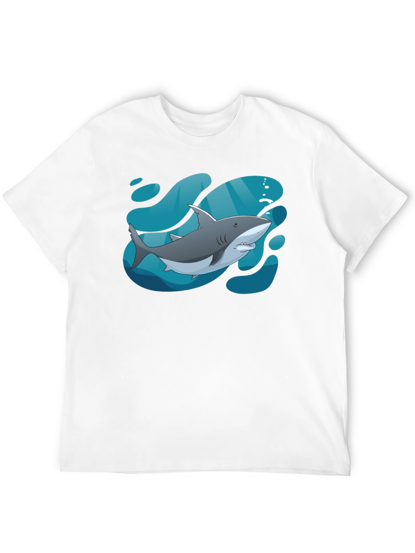 Shark Graphic Black T-Shirt - Stylish Sea Life Tee
