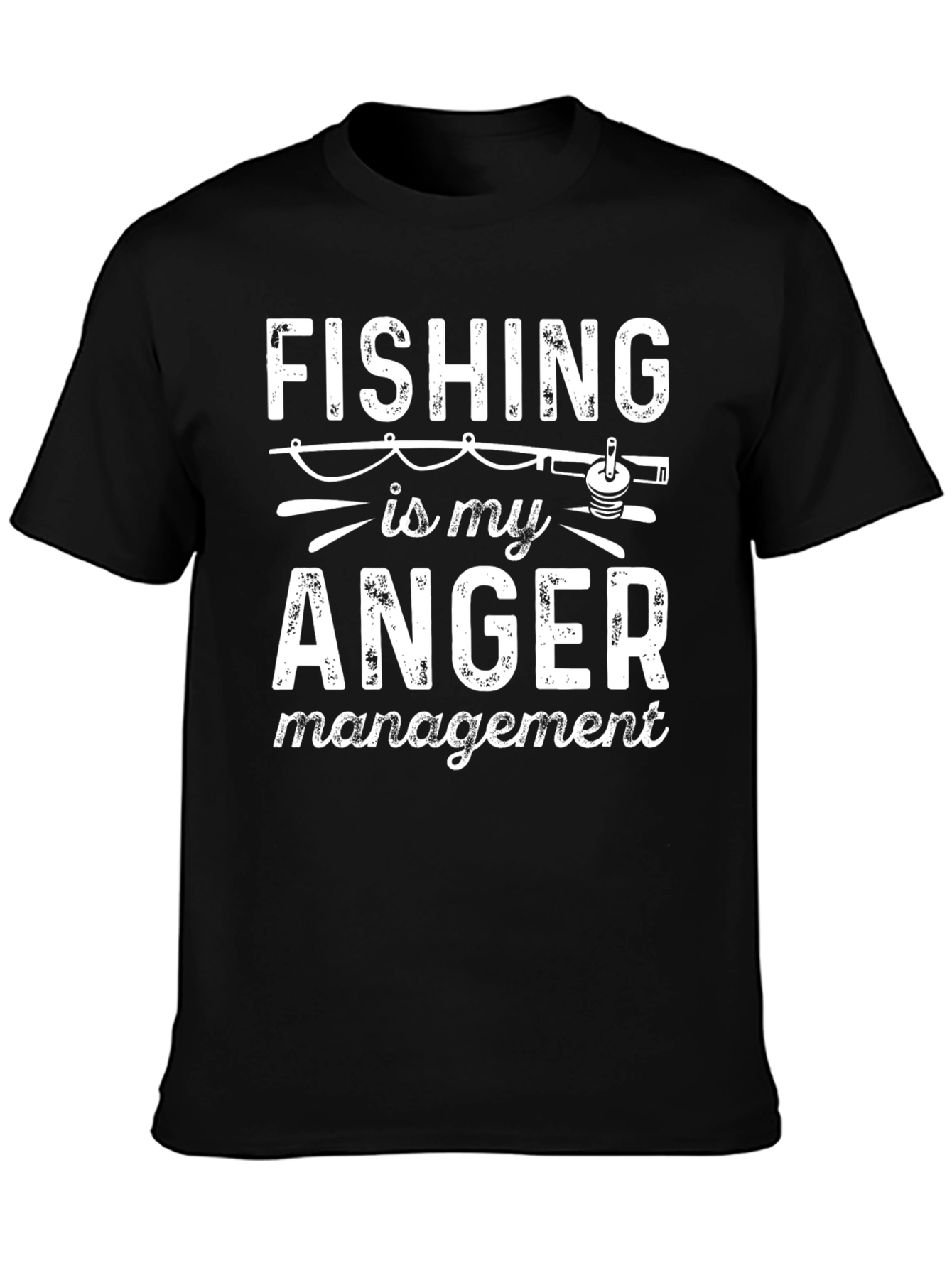 Fishing is My Anger Management Funny T-Shirt