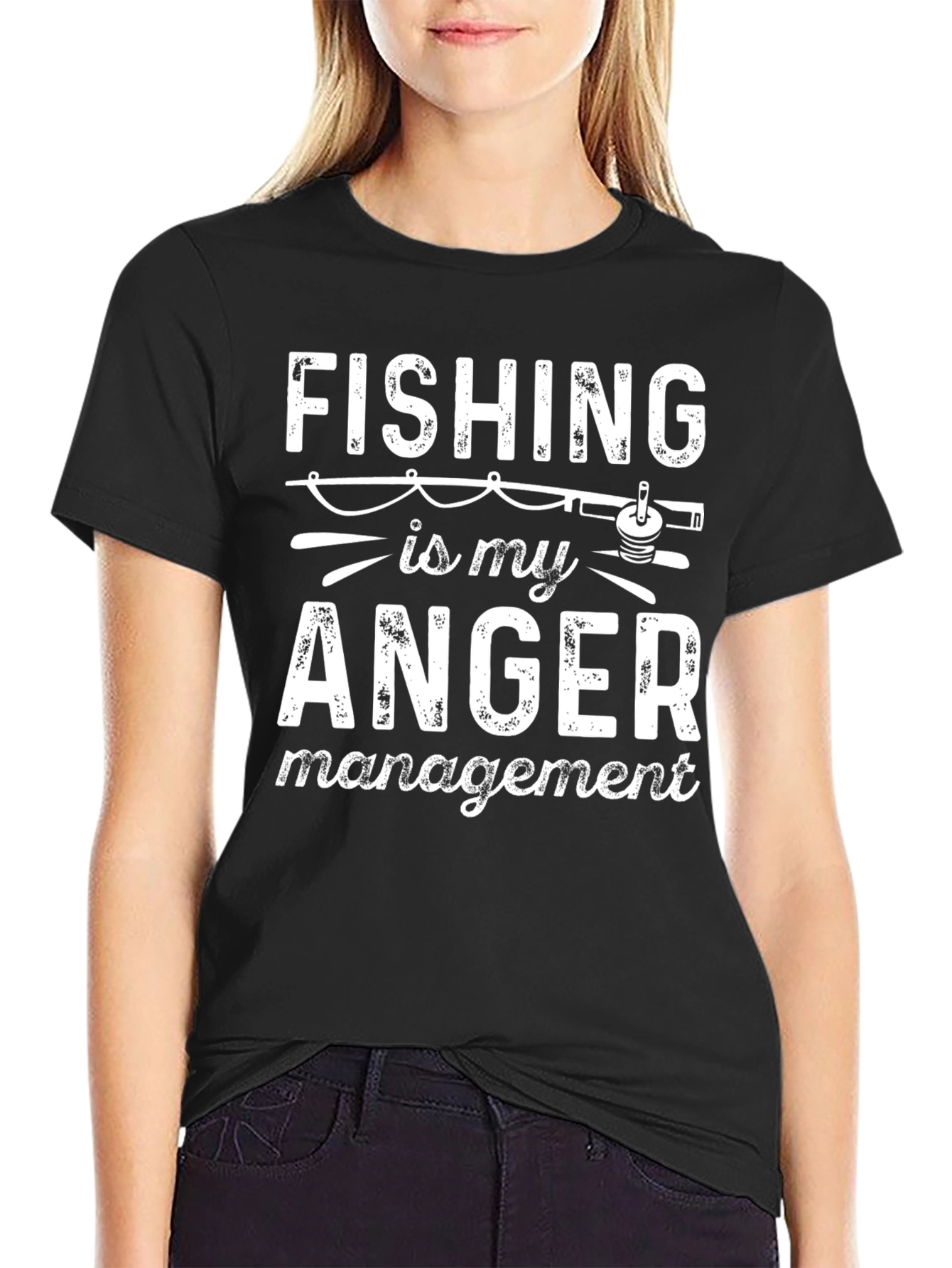 Fishing is My Anger Management Funny T-Shirt