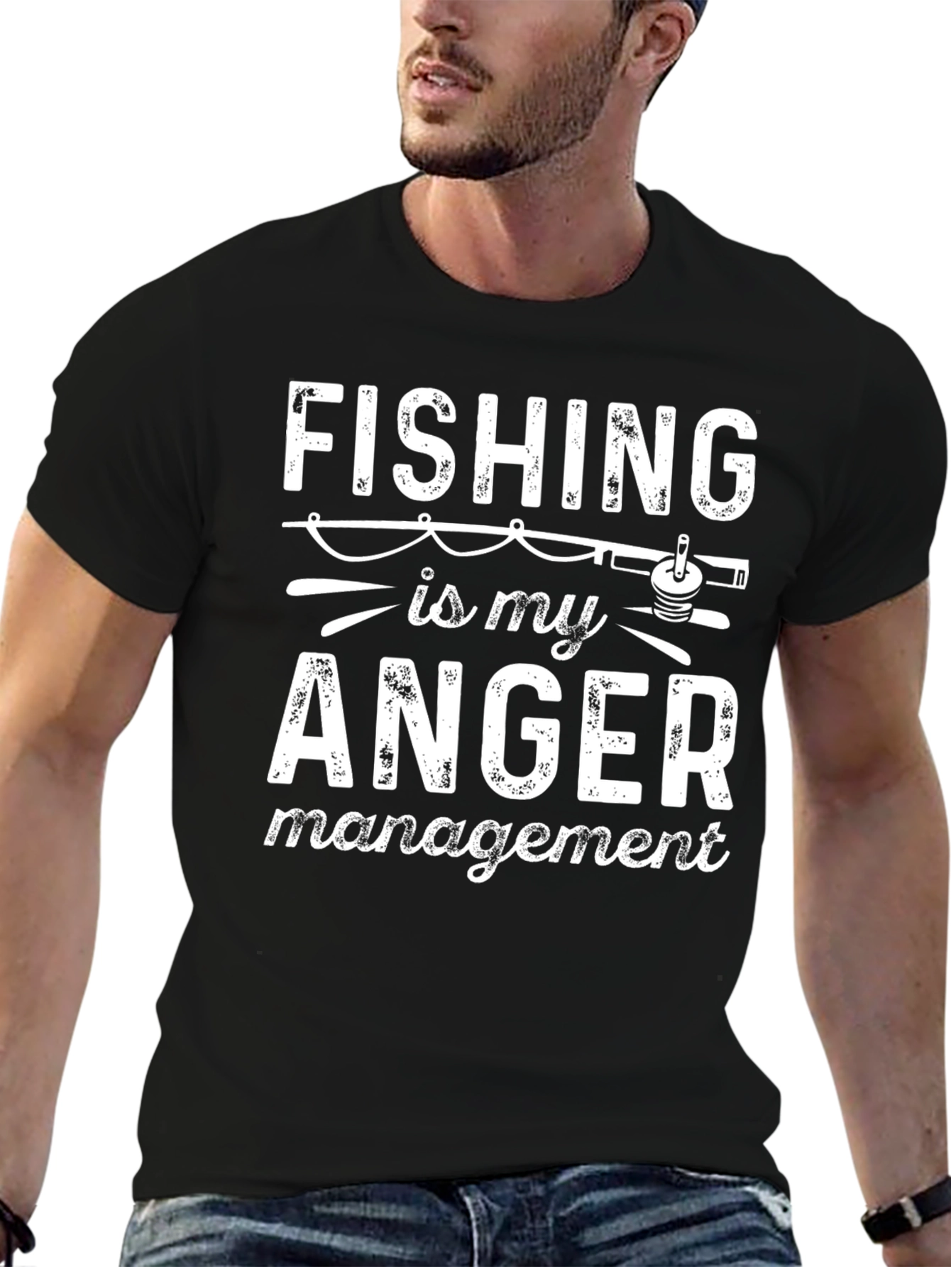 Fishing is My Anger Management Funny T-Shirt