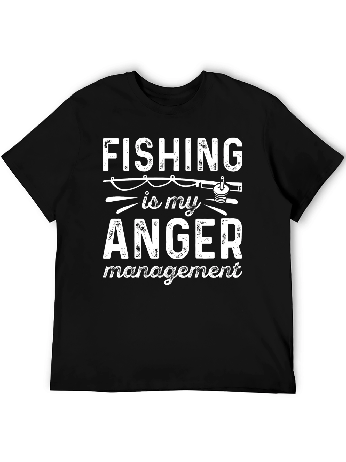Fishing is My Anger Management Funny T-Shirt