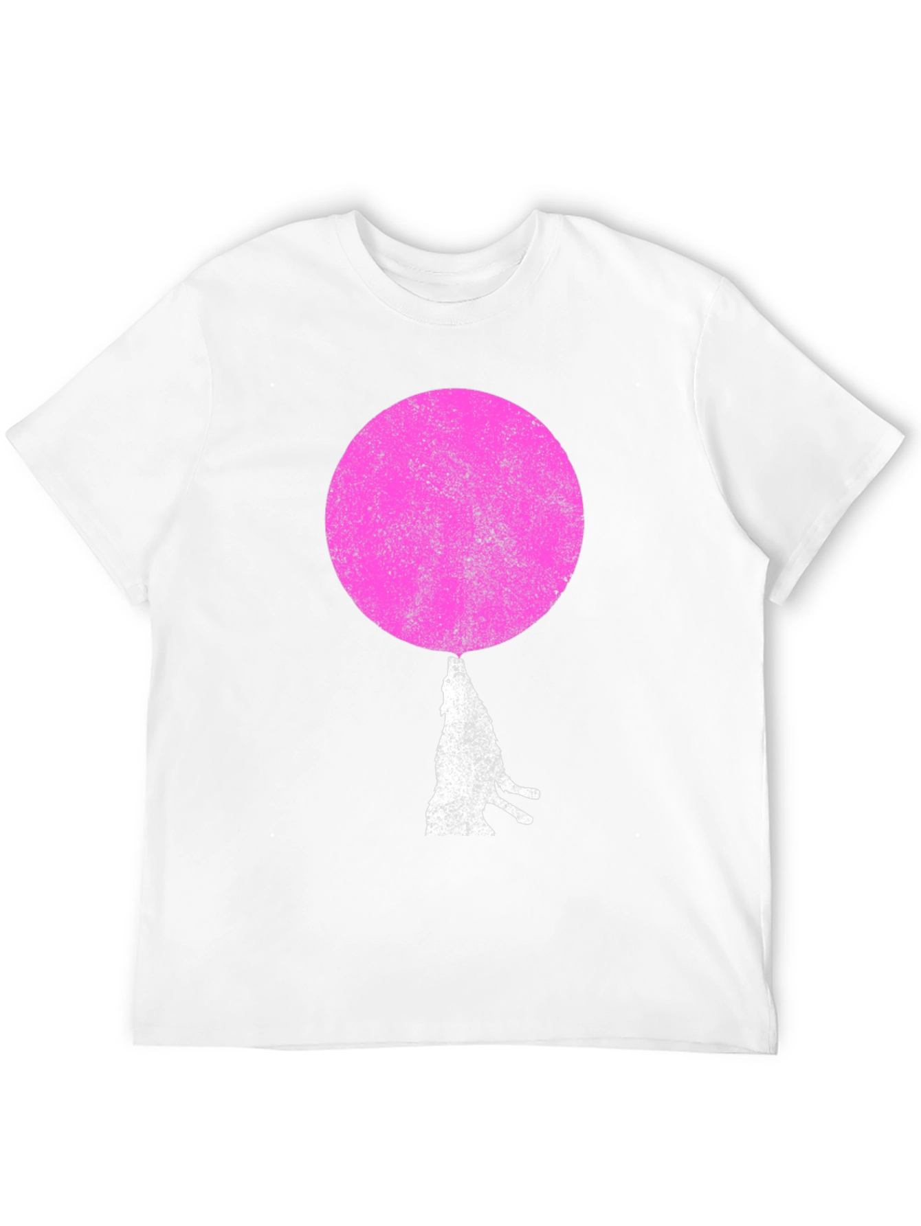 Pink Moon Wolf Graphic T-Shirt