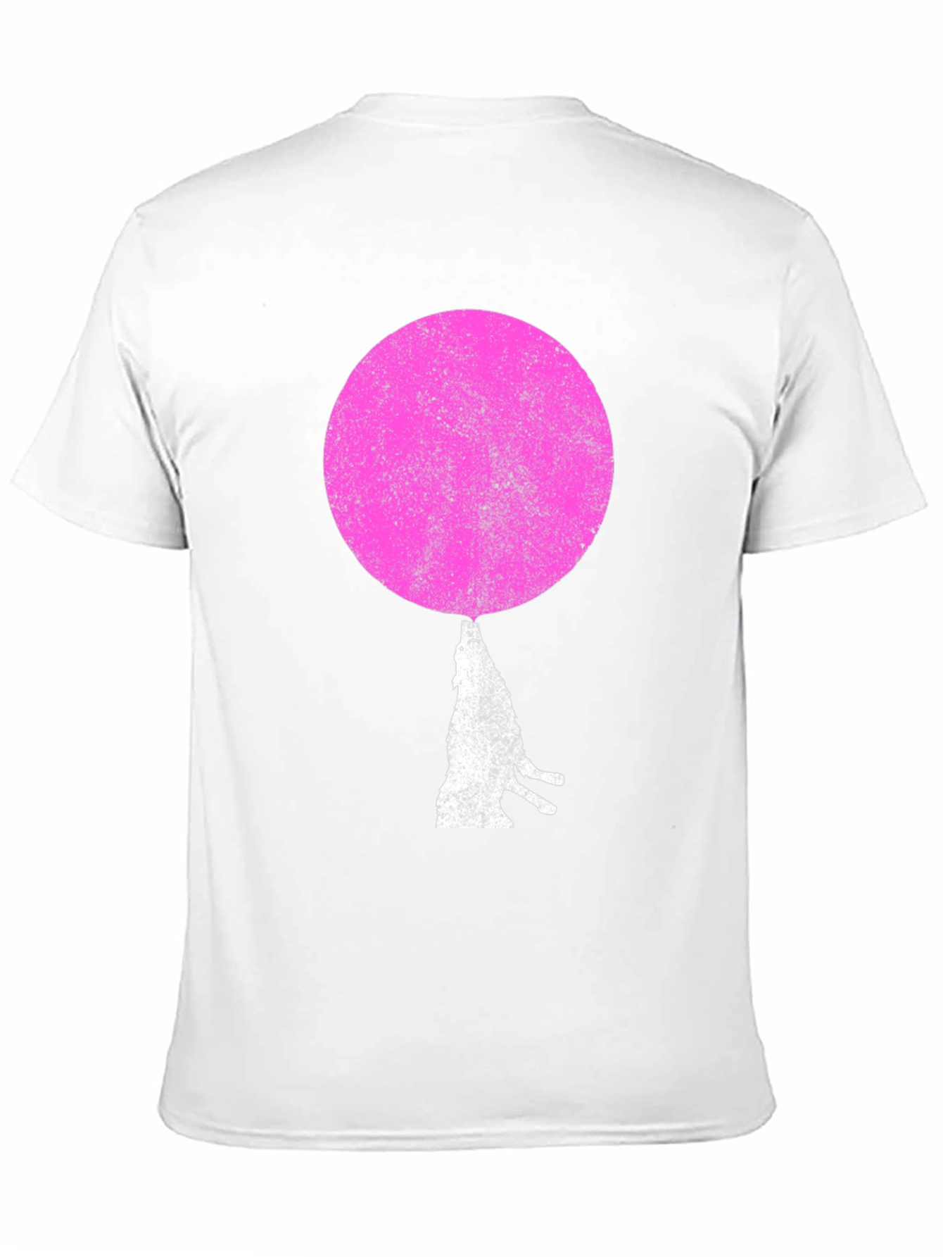 Pink Moon Wolf Graphic T-Shirt