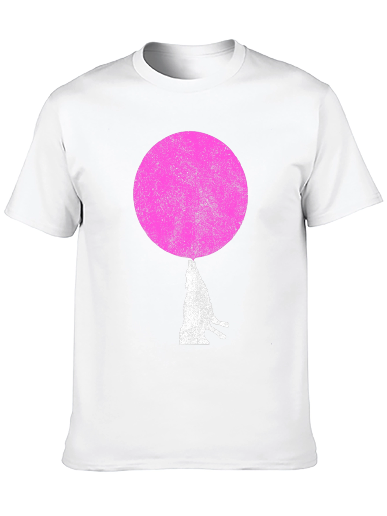 Pink Moon Wolf Graphic T-Shirt