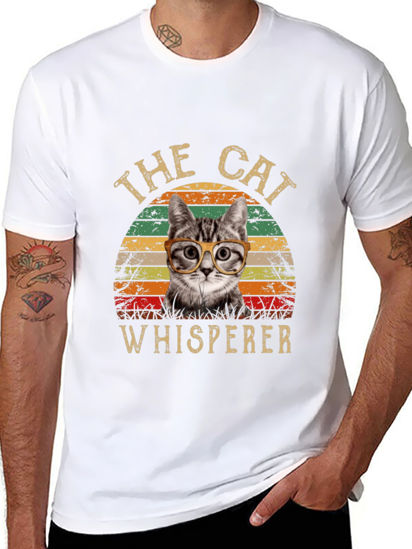 The Cat Whisperer T-Shirt -  Cool Cat Design