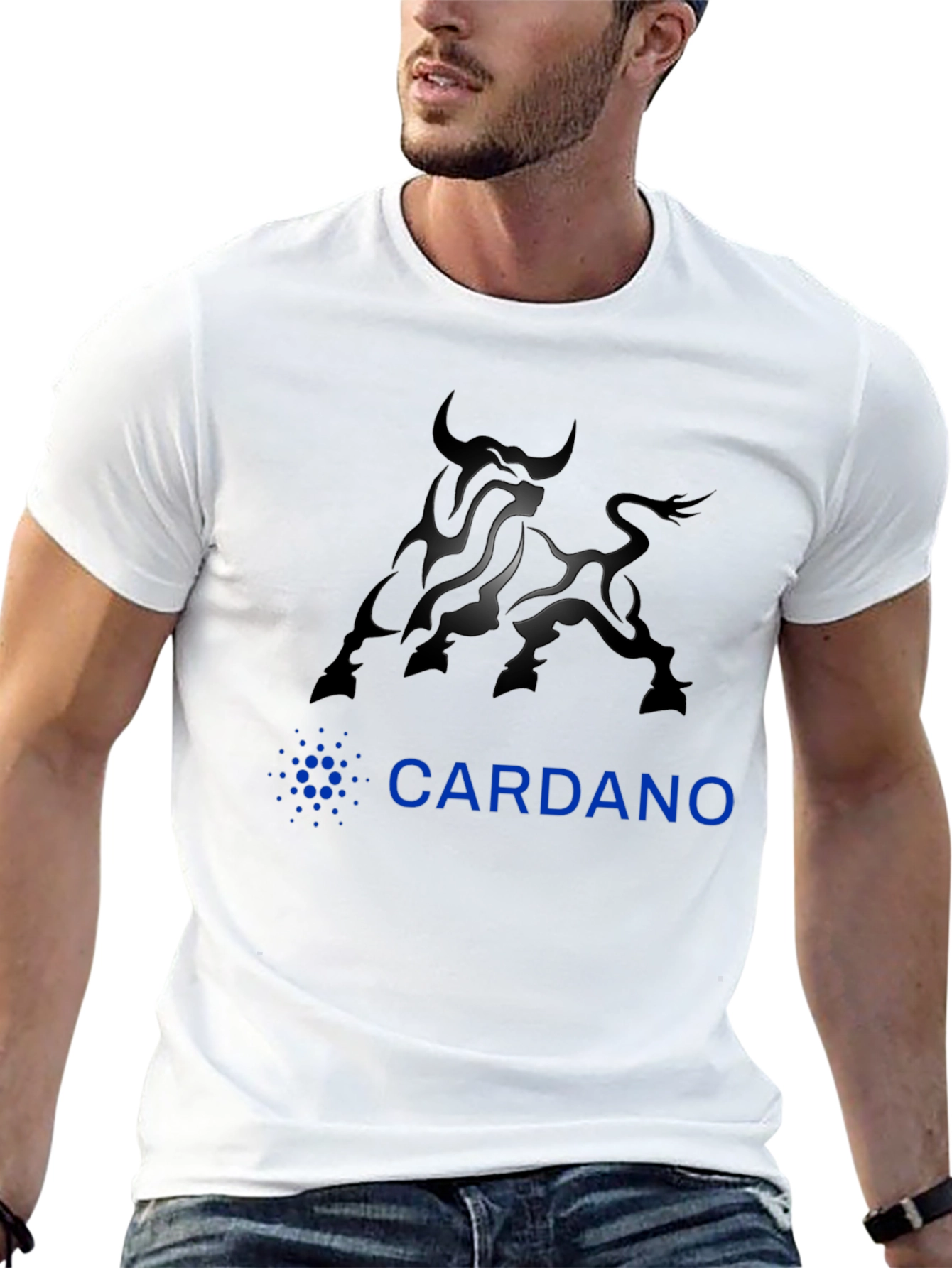 Cardano Bull Black T-Shirt