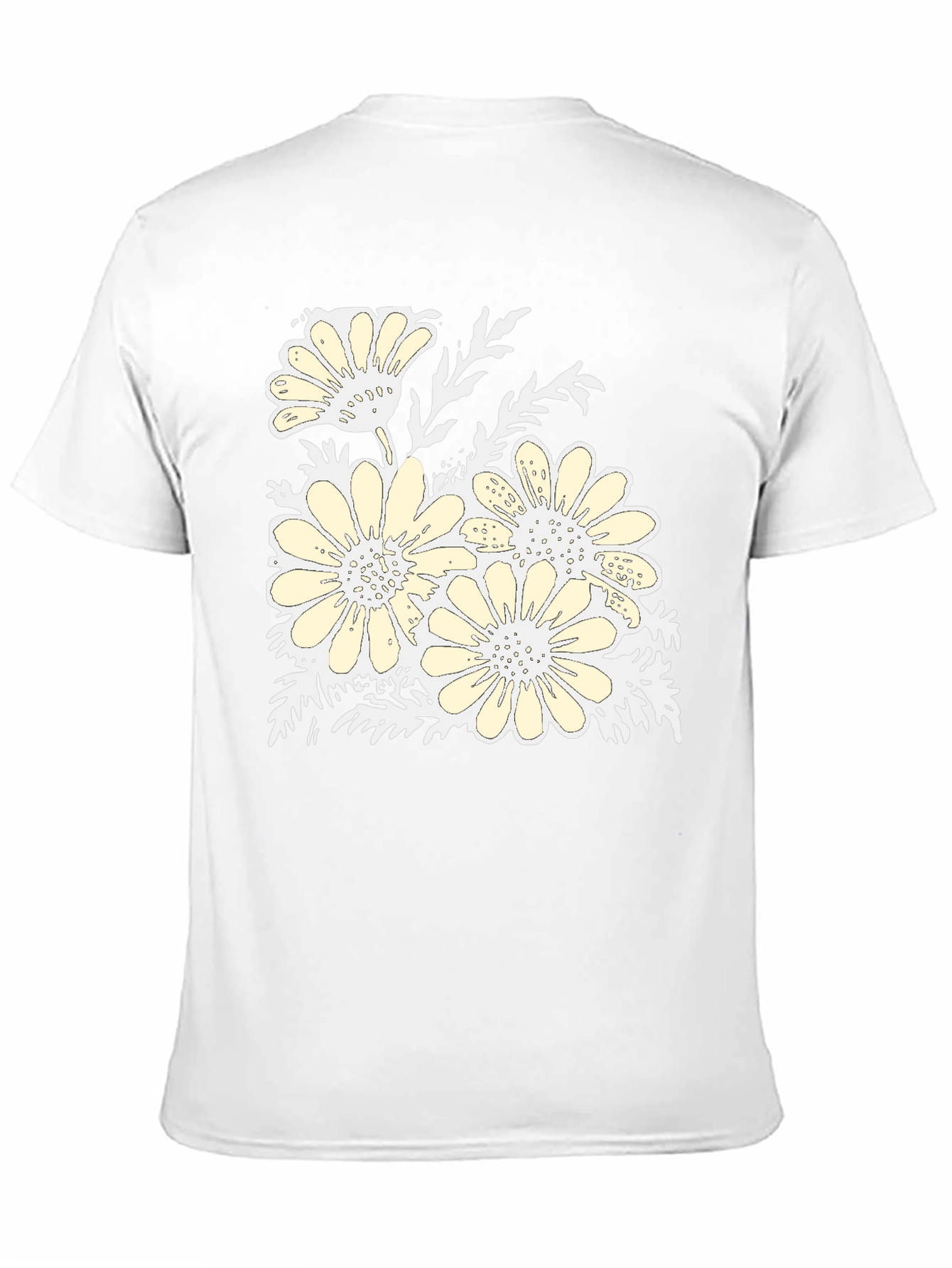 Floral Print Black Graphic T-Shirt