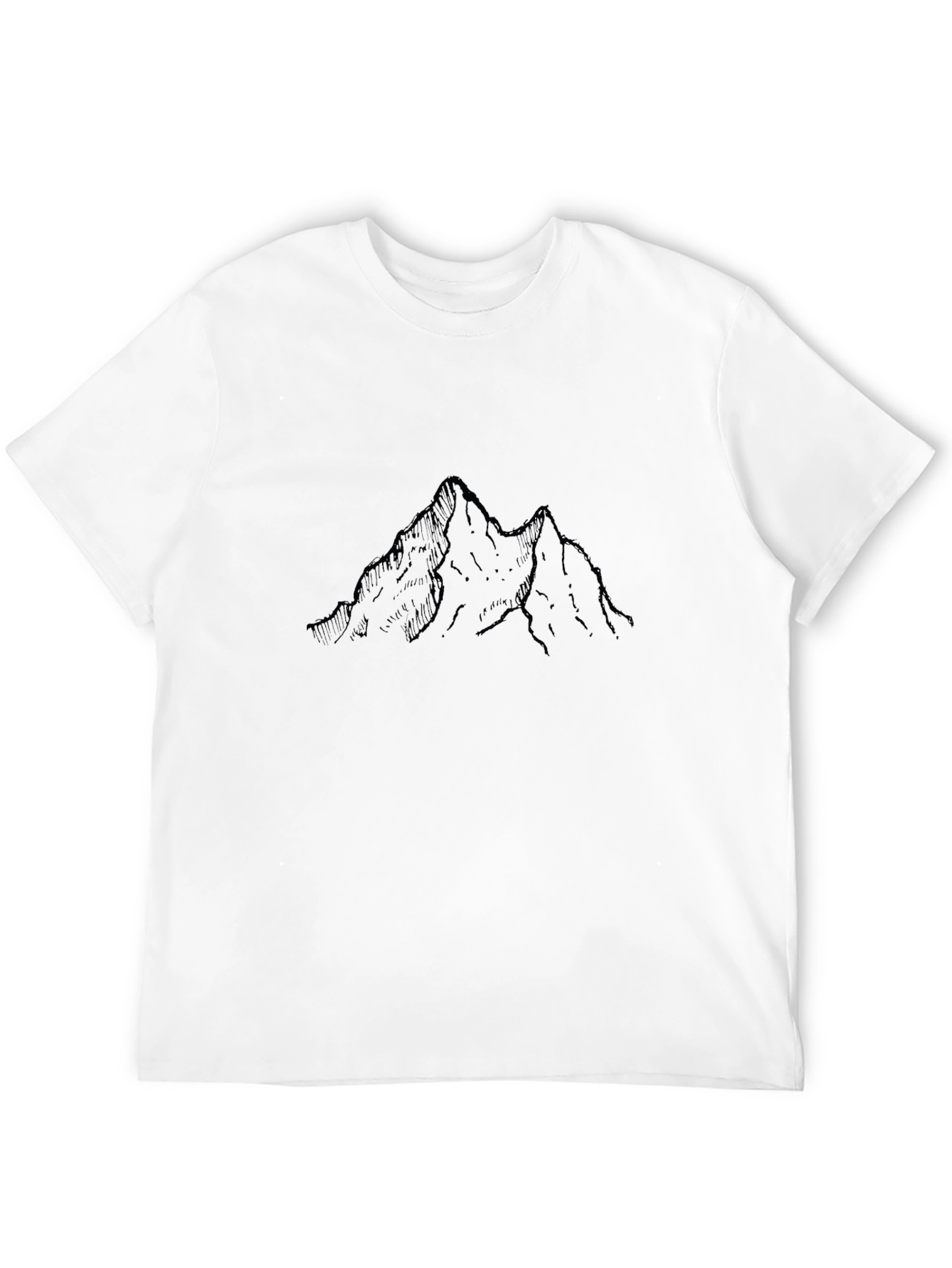 Mountain Sketch T-Shirt - Black