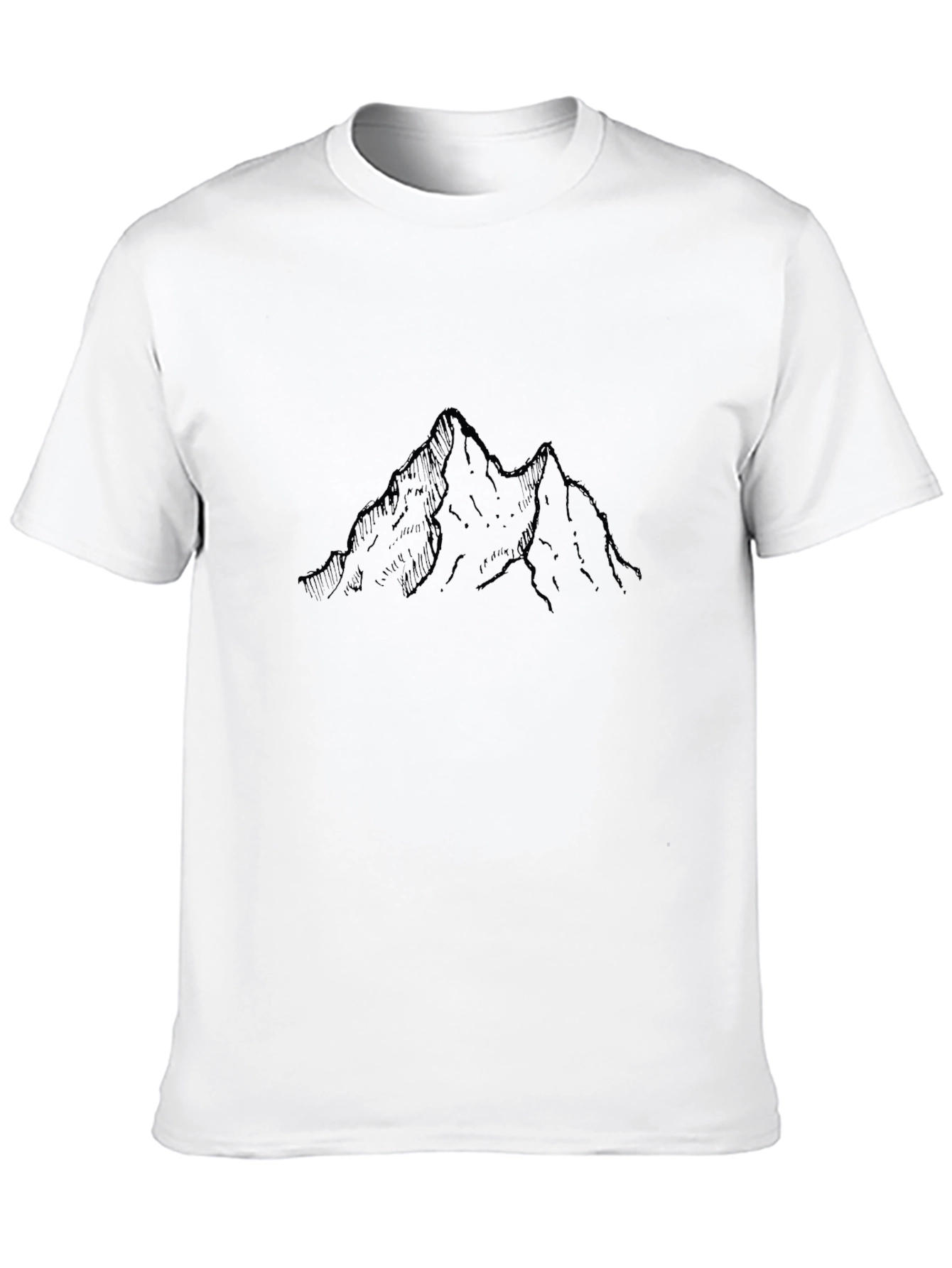 Mountain Sketch T-Shirt - Black