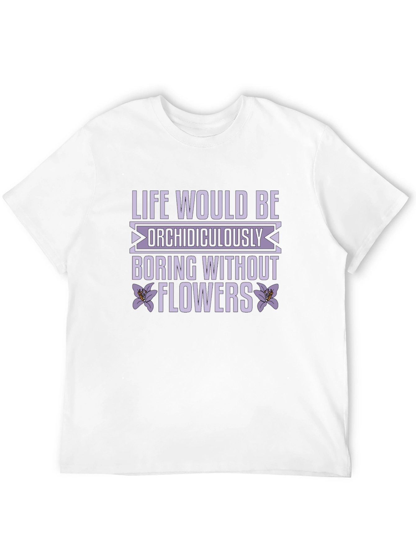 Life Needs Flowers Black Graphic Tee Shirt