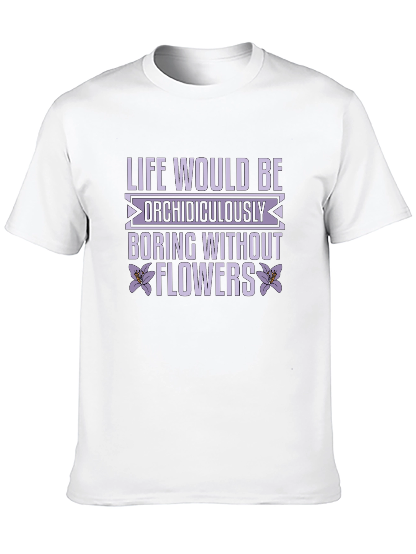Life Needs Flowers Black Graphic Tee Shirt