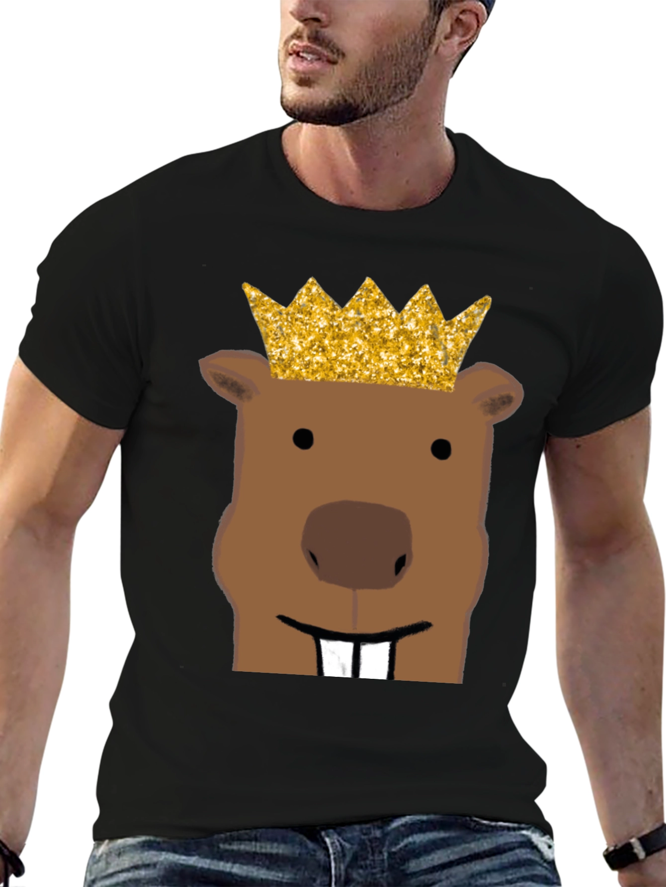 King Beaver T-Shirt - Funny Graphic Tee