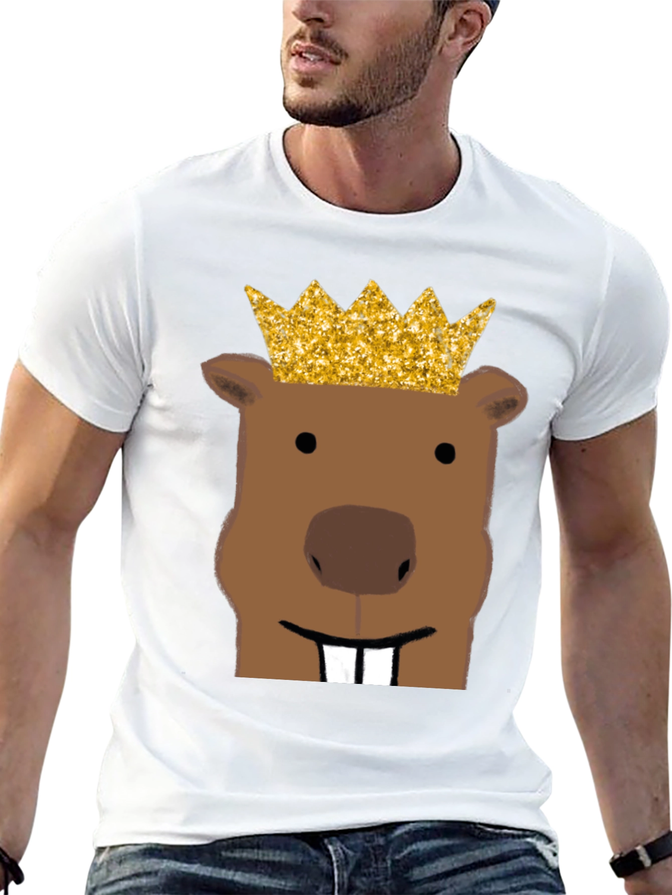 King Beaver T-Shirt - Funny Graphic Tee