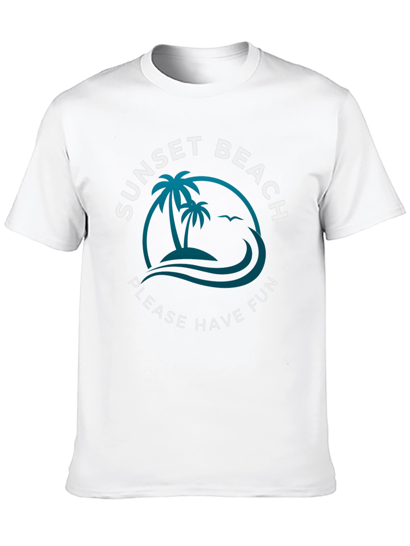 Sunset Beach Fun Graphic Tee