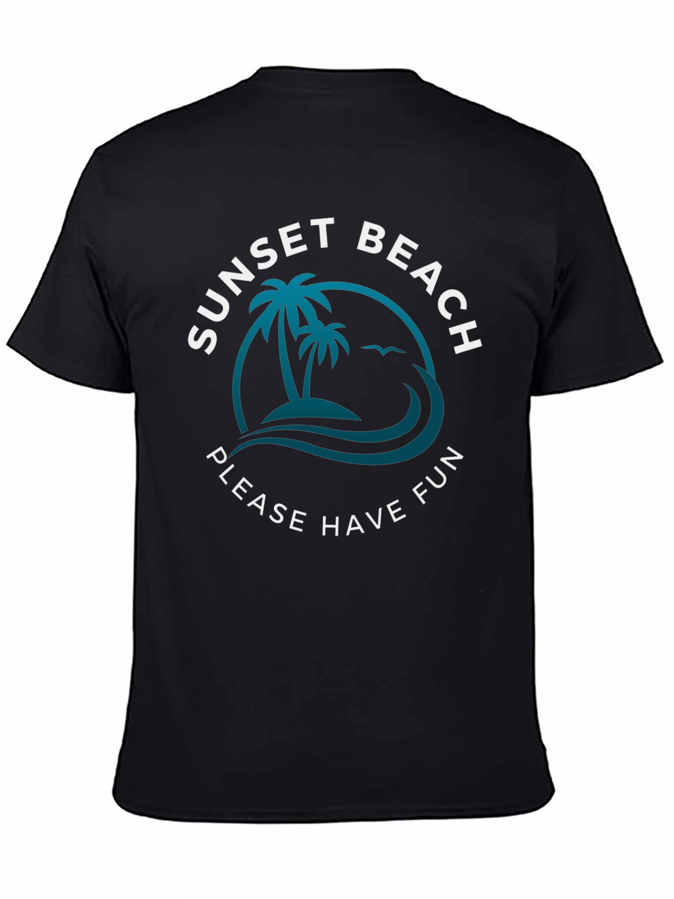 Sunset Beach Fun Graphic Tee
