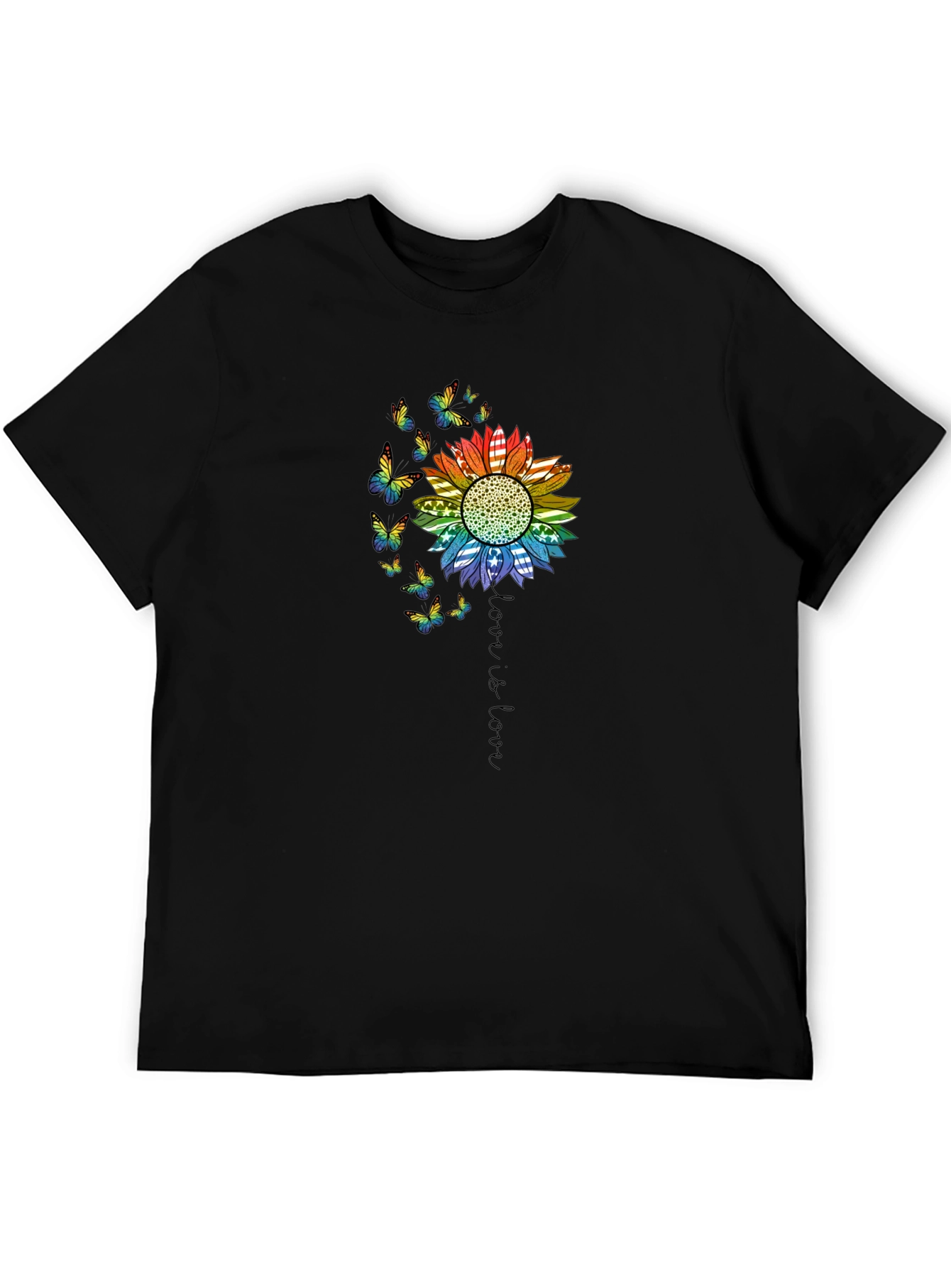 Love is Love Rainbow Sunflower Tee