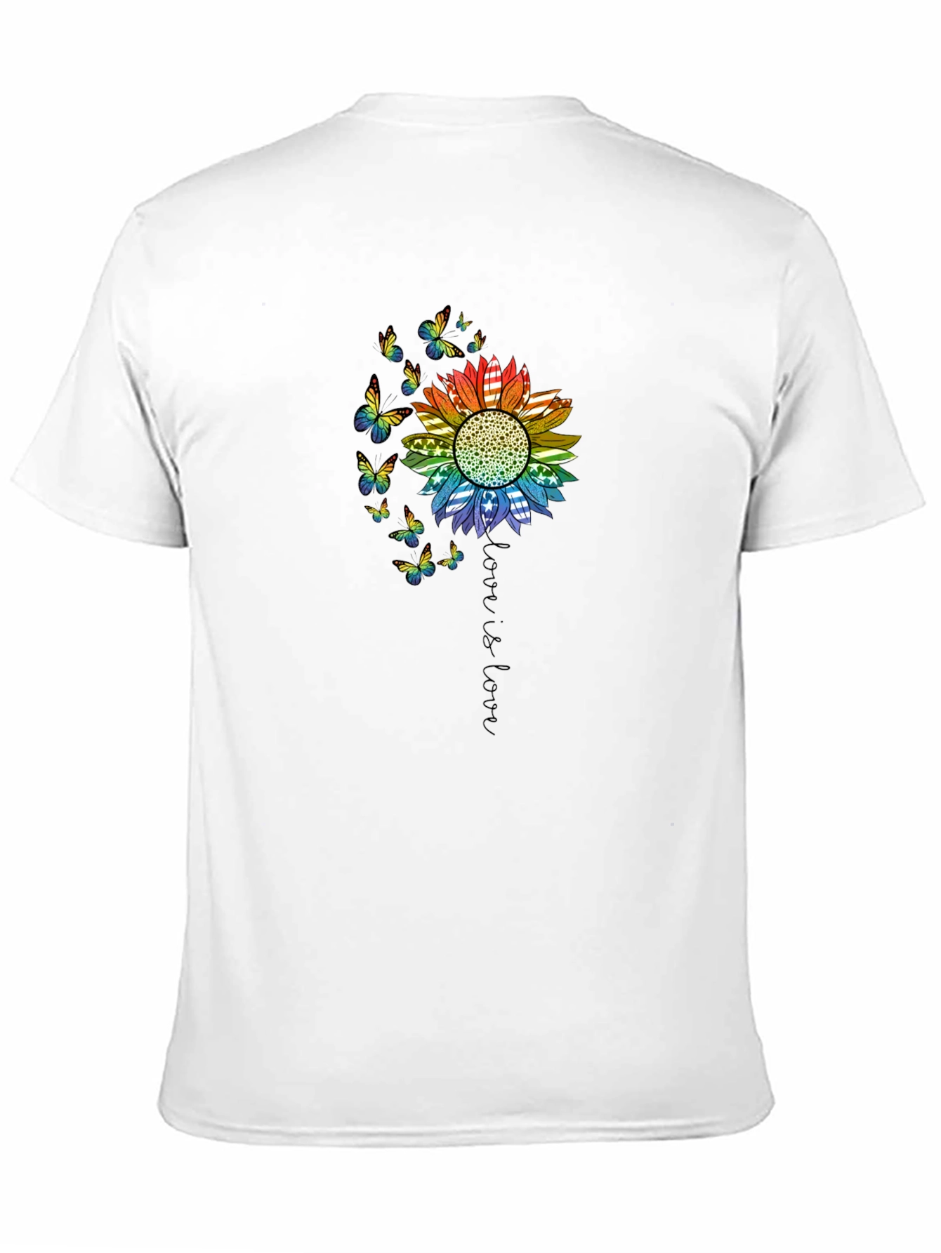 Love is Love Rainbow Sunflower Tee