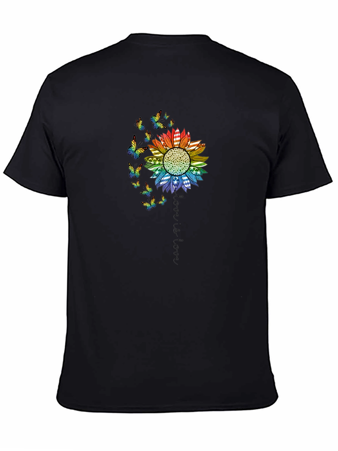 Love is Love Rainbow Sunflower Tee