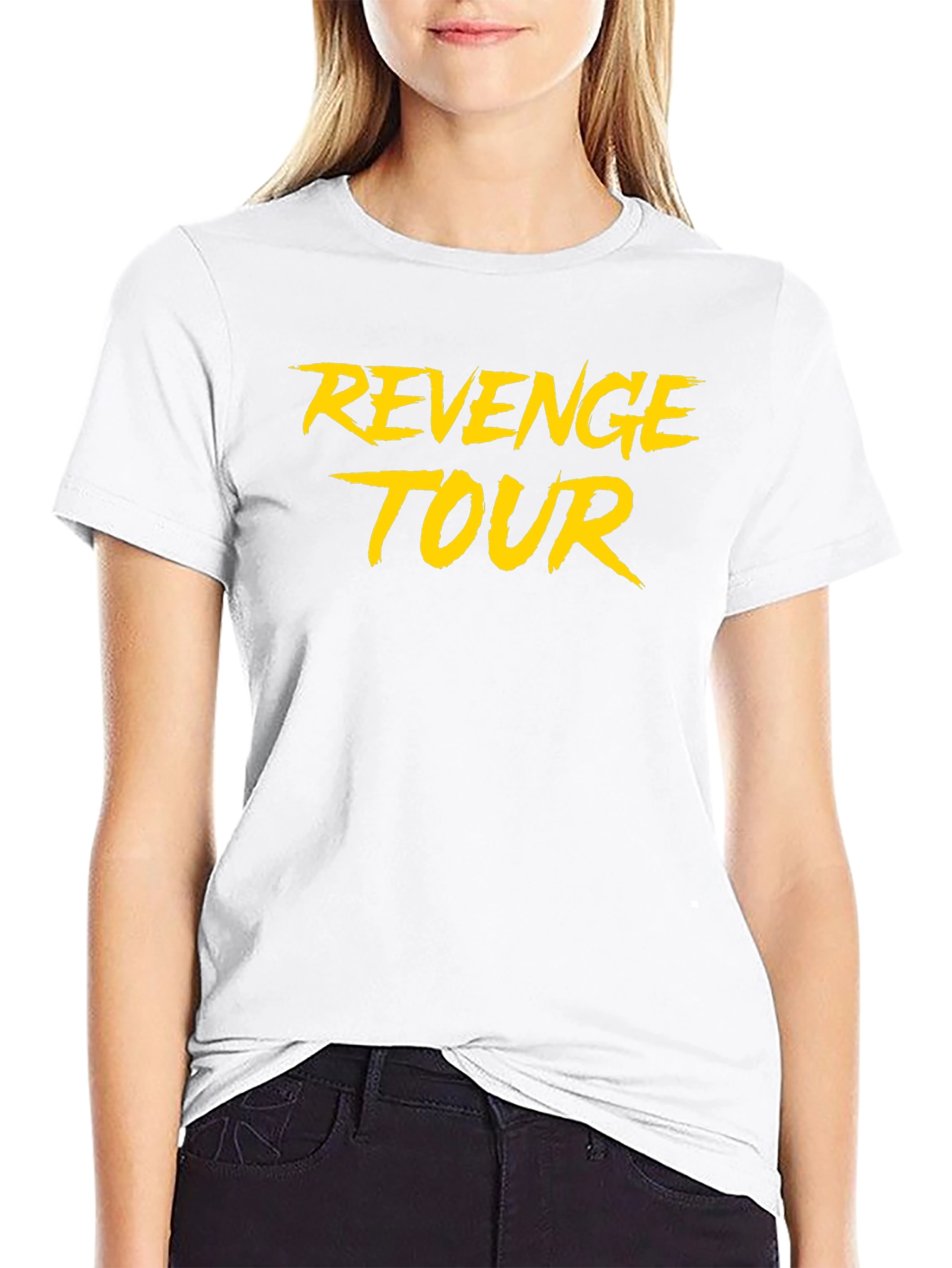 Revenge Tour Graphic Tee - Black Cotton T-Shirt