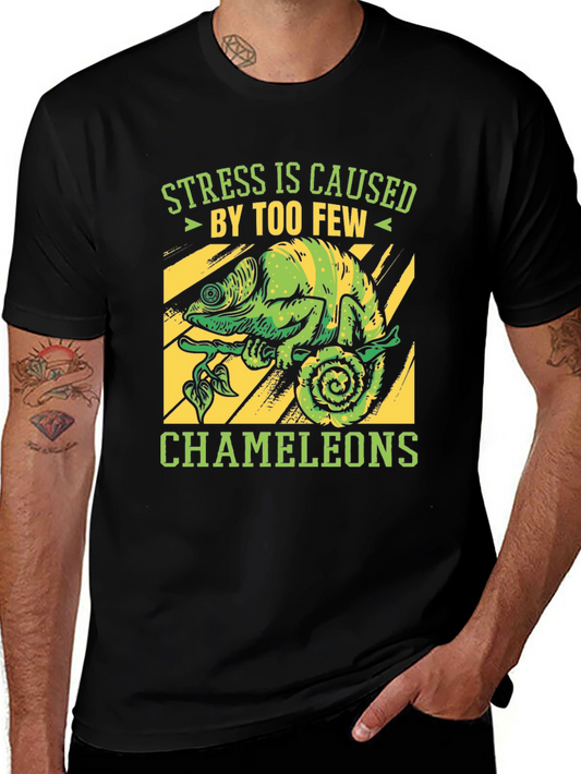 Funny Chameleon Graphic Tee - Stress Relief T-Shirt