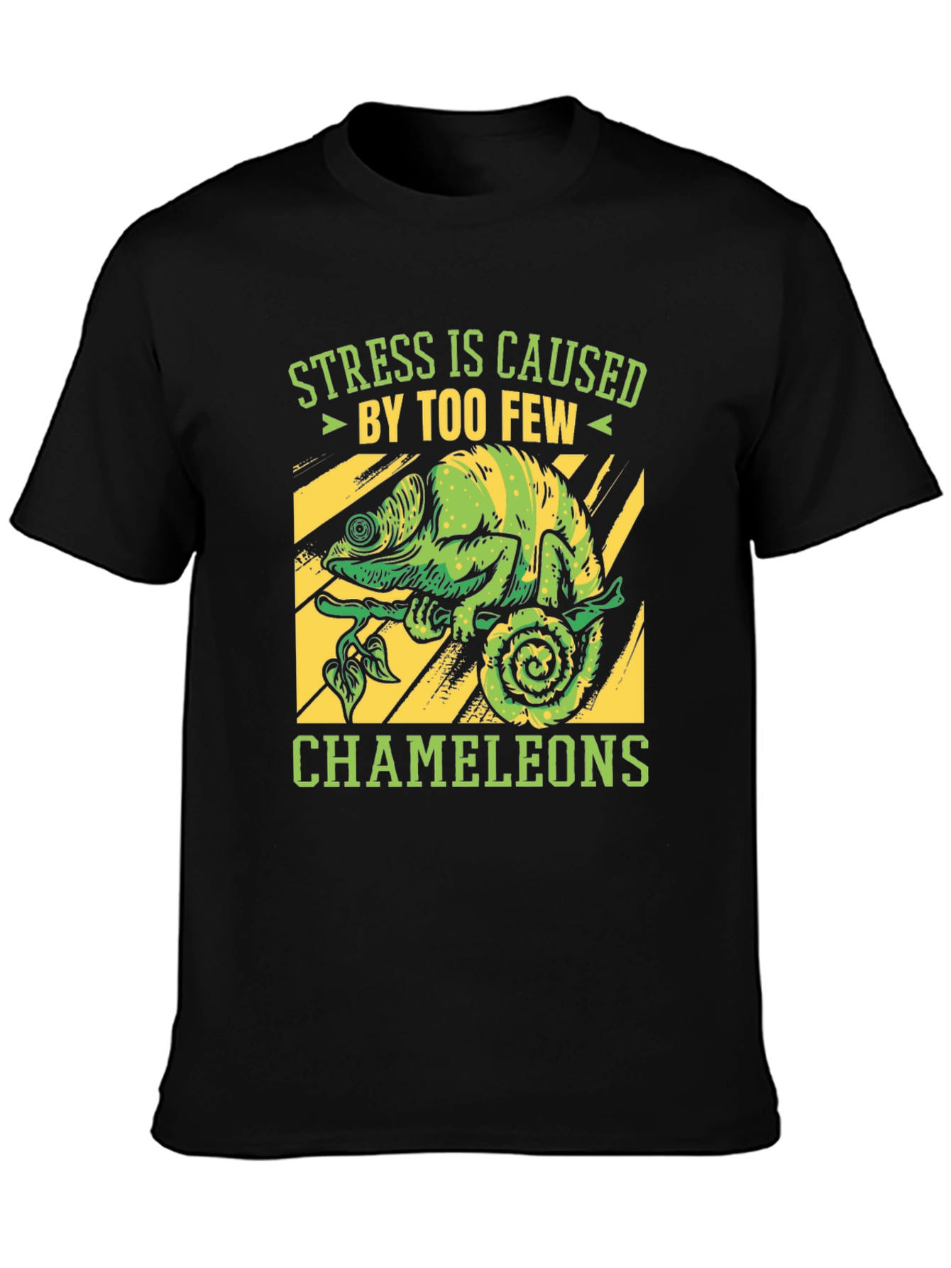Funny Chameleon Graphic Tee - Stress Relief T-Shirt