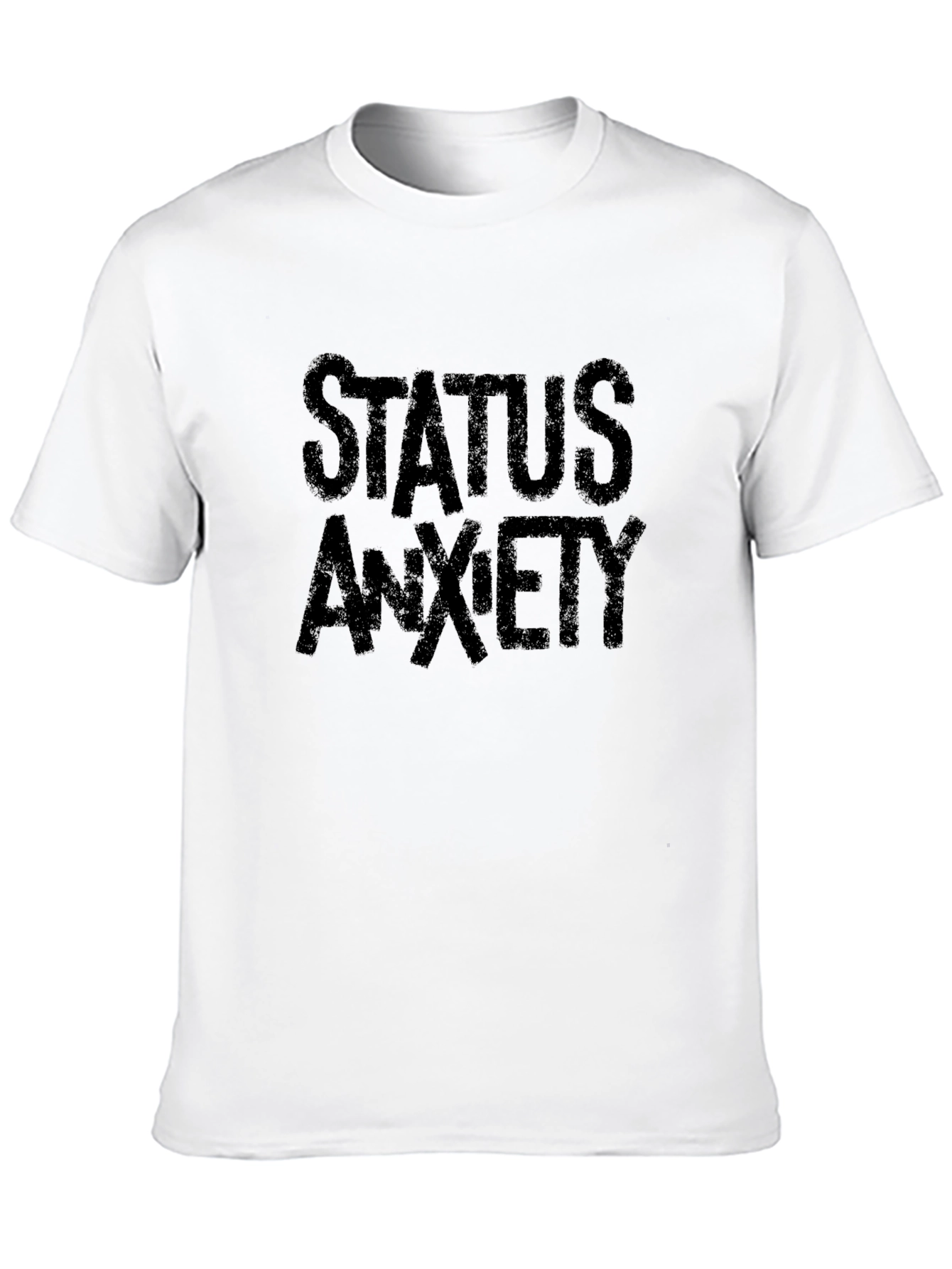Status Anxiety Black Graphic T-Shirt