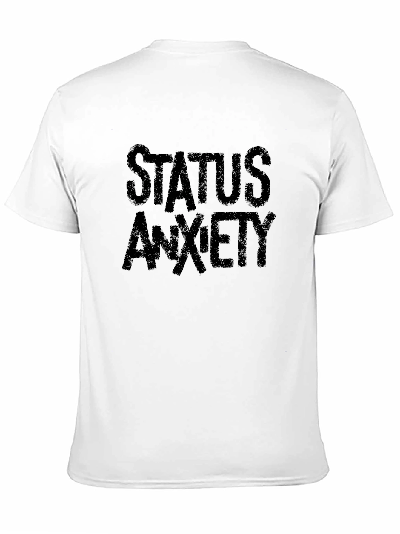 Status Anxiety Black Graphic T-Shirt