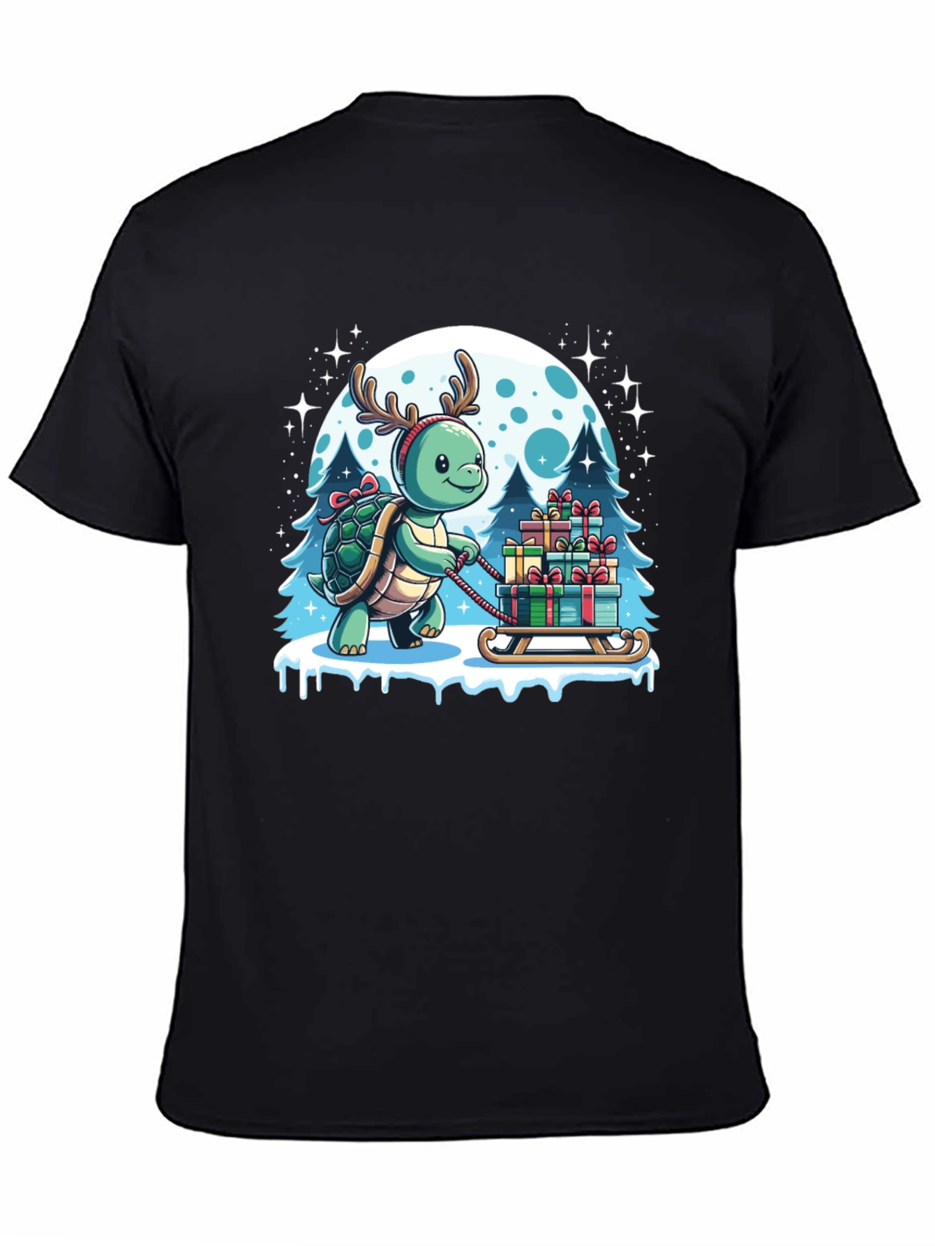 Festive Turtle Christmas T-Shirt