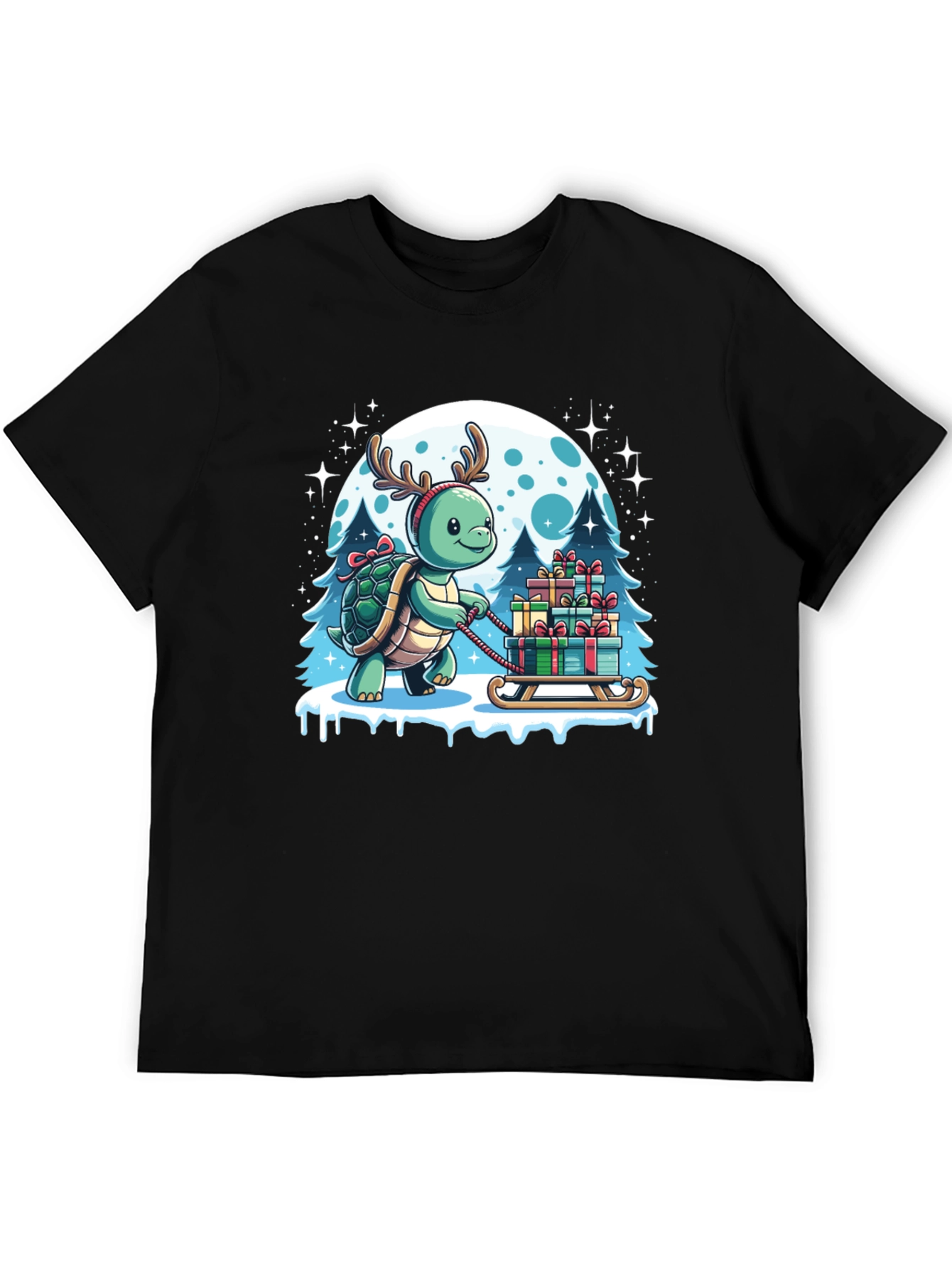 Festive Turtle Christmas T-Shirt