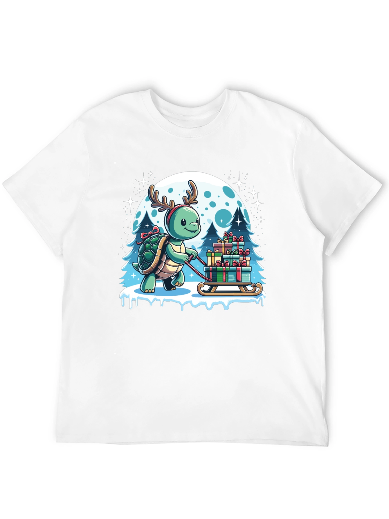 Festive Turtle Christmas T-Shirt