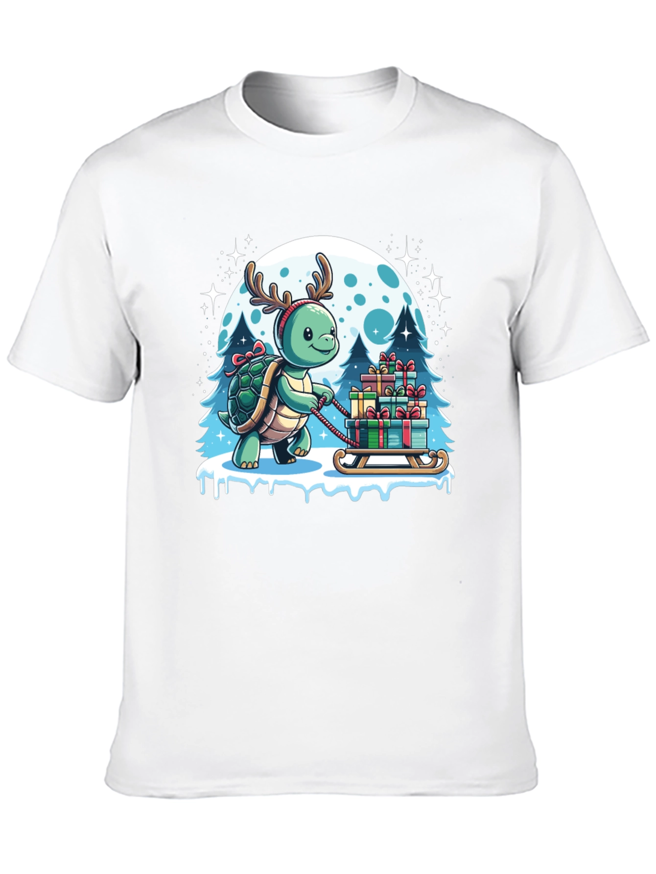 Festive Turtle Christmas T-Shirt
