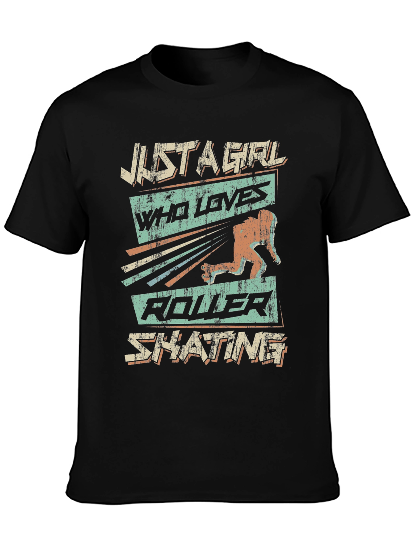 Just A Girl Who Loves Roller Skating T-Shirt