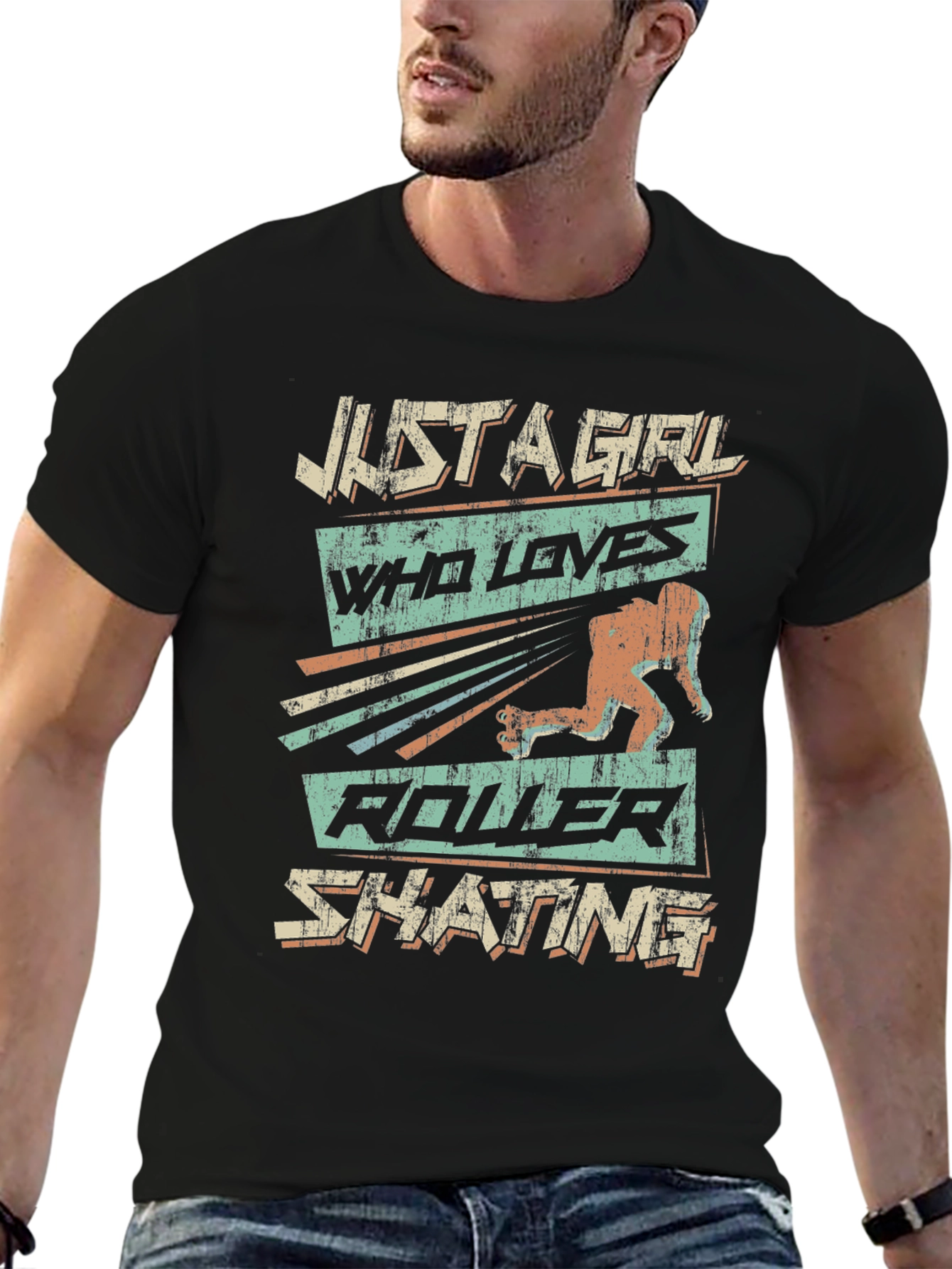 Just A Girl Who Loves Roller Skating T-Shirt