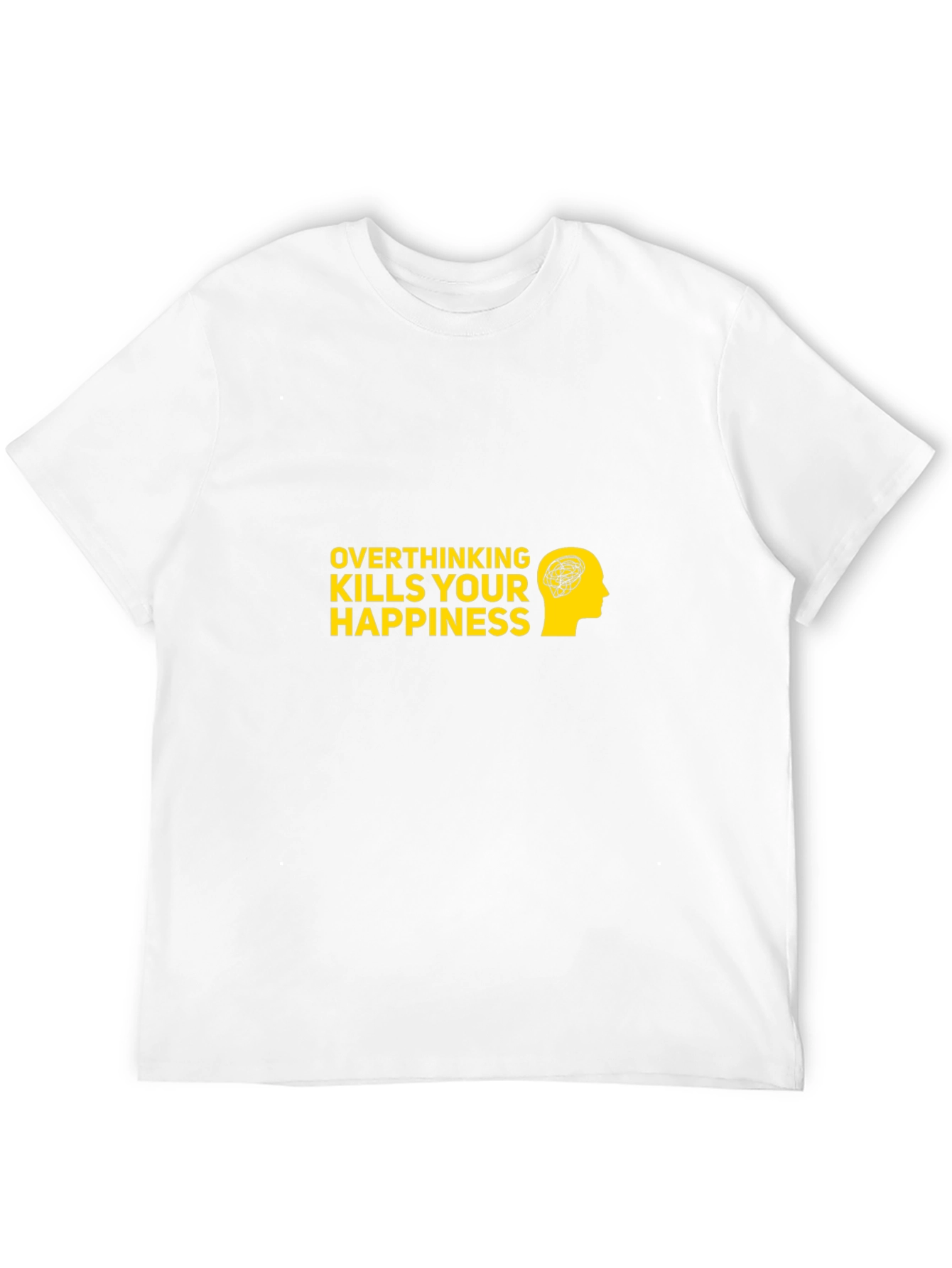 Overthinking Kills T-Shirt - Black Cotton Graphic Tee