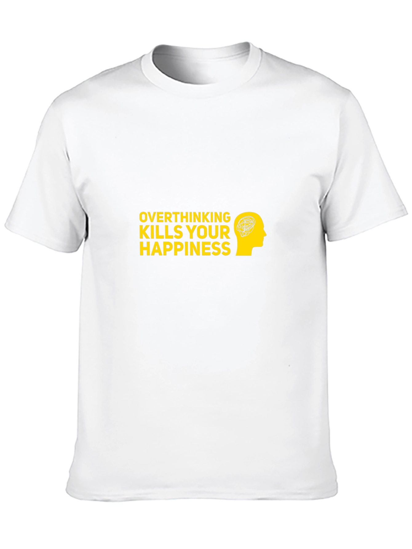 Overthinking Kills T-Shirt - Black Cotton Graphic Tee