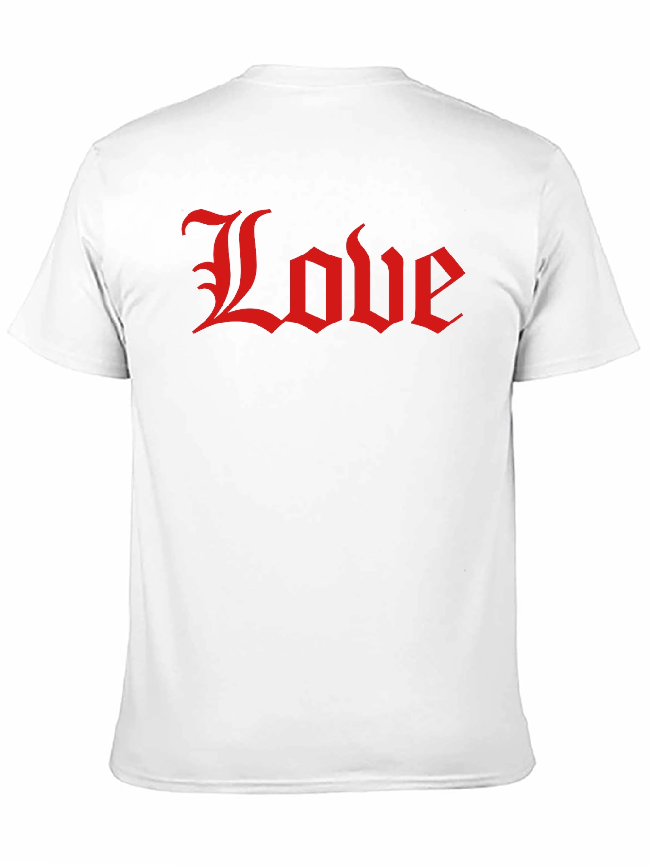 Love Gothic Script Black T-Shirt