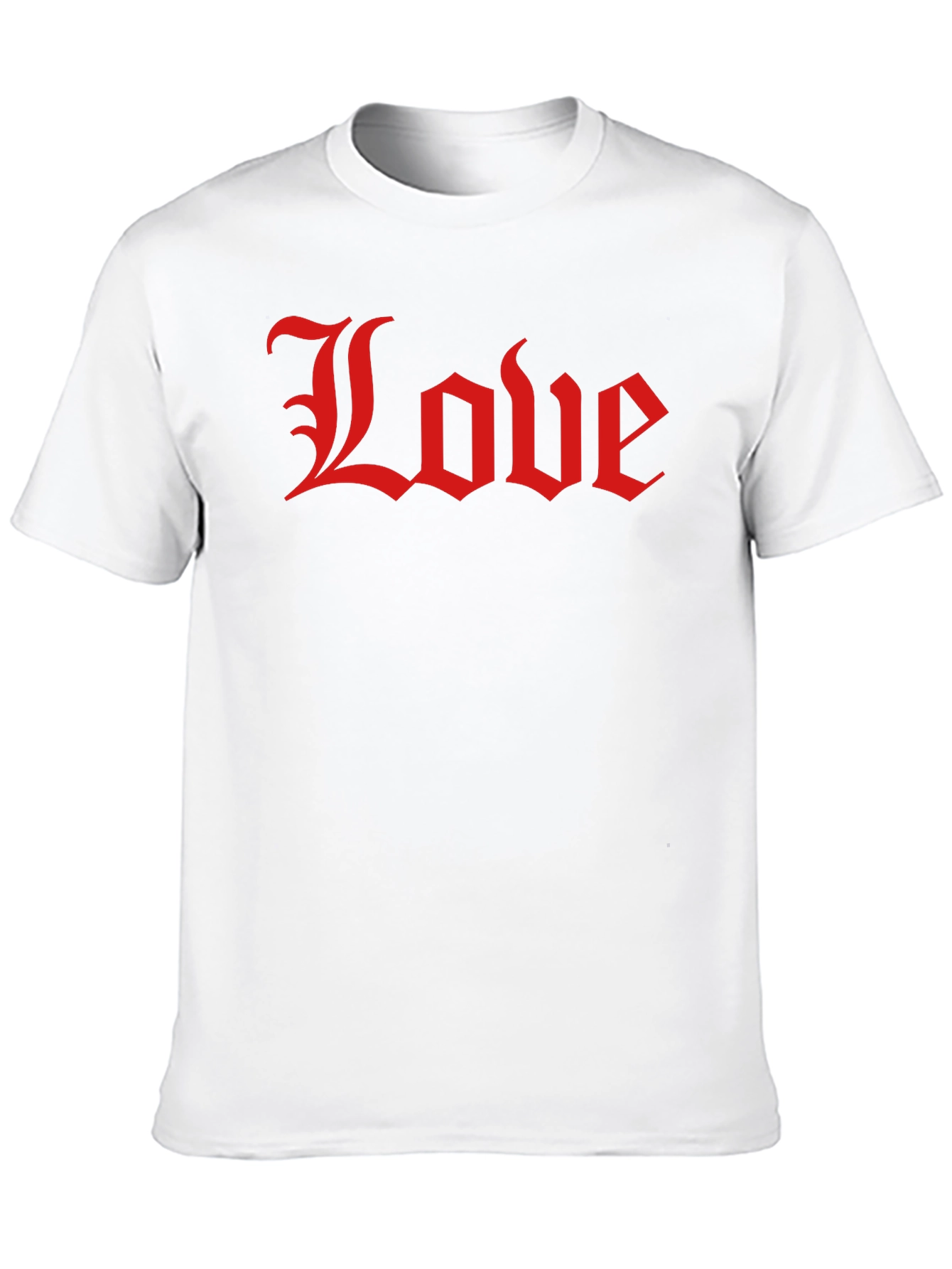 Love Gothic Script Black T-Shirt