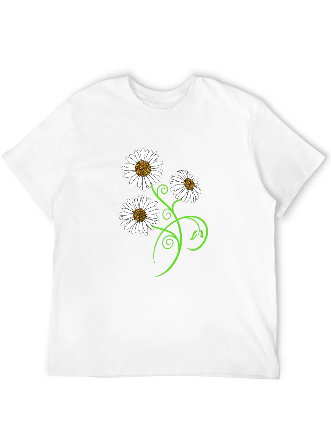 Daisy Flower Vine Graphic T-Shirt